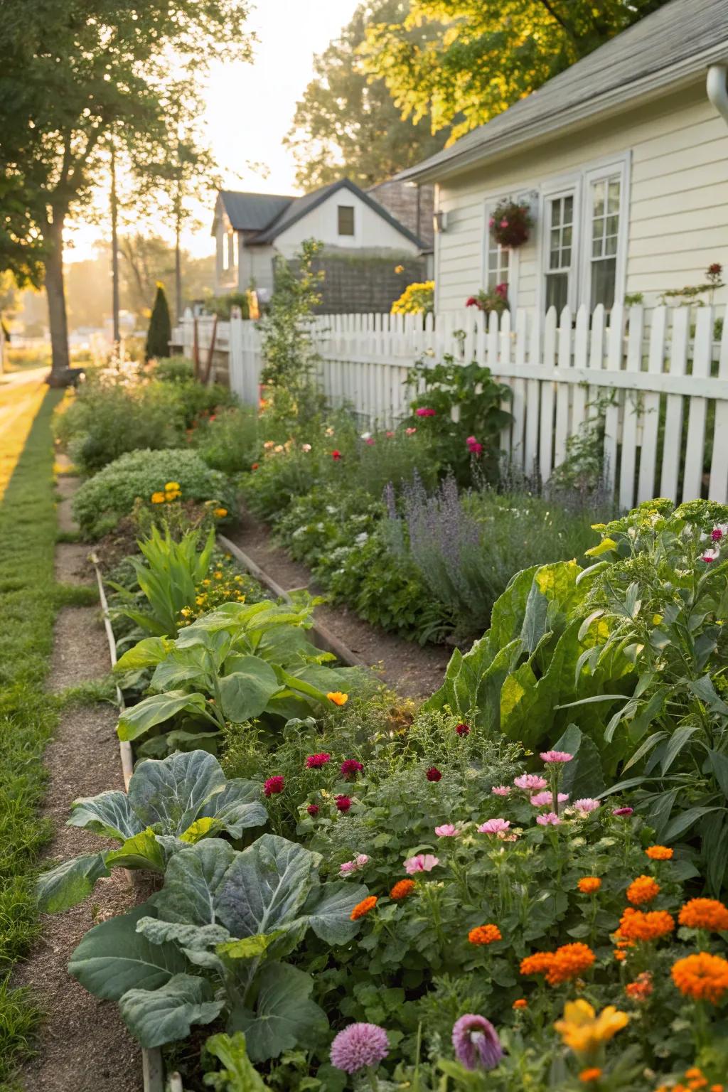 Edible plants add practicality and beauty.