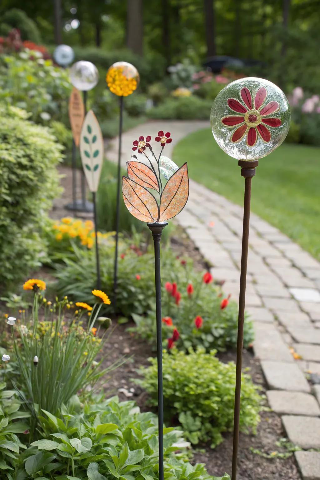 Seasonal-themed accents bringing year-round festivity to the garden.