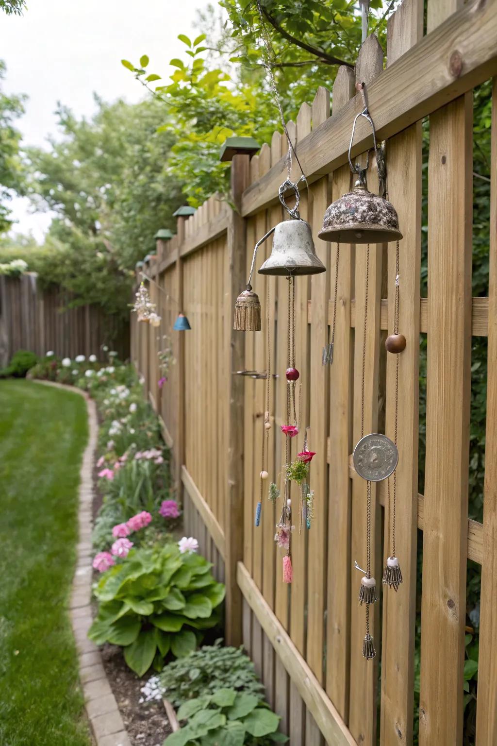 Sound makers add a visual and sound barrier, which improves garden protection.