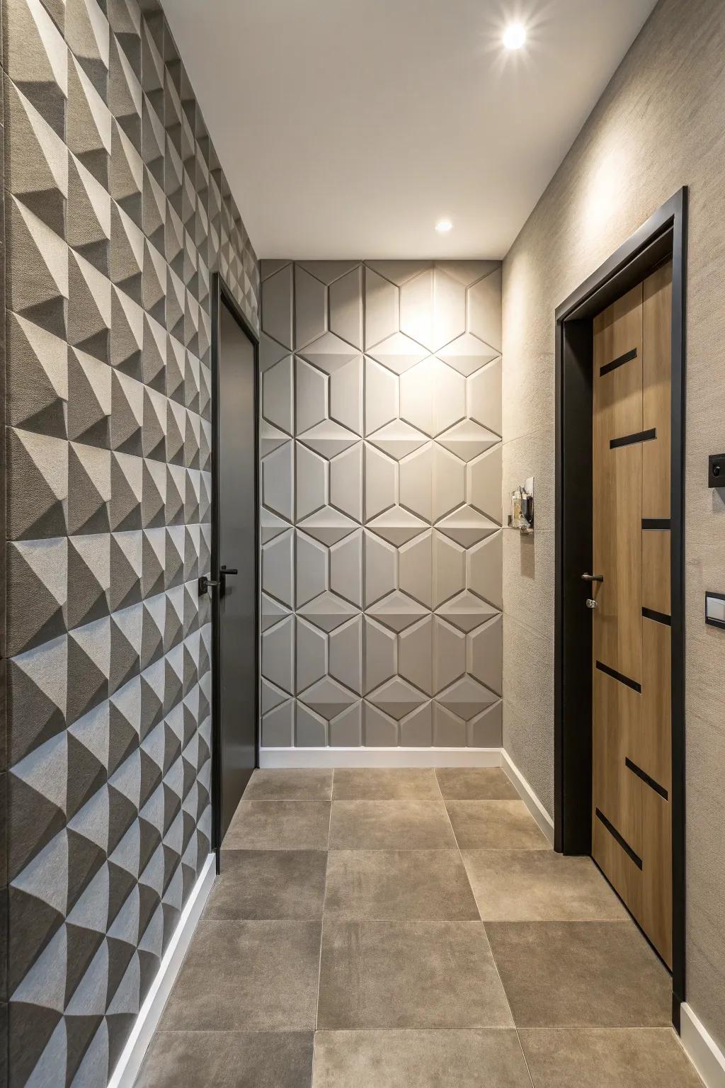 Mesmerize through optical deceptions of cube patterns.