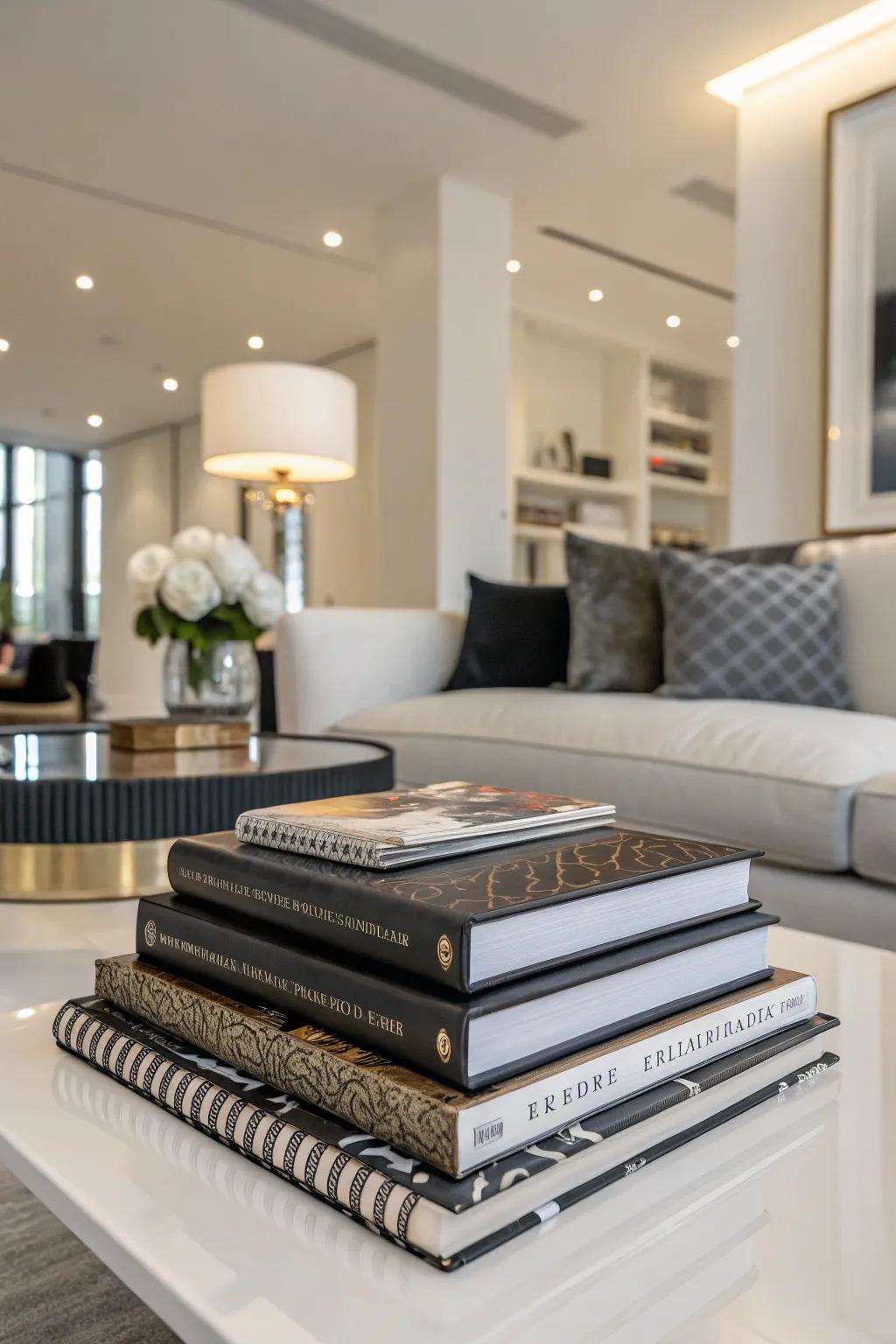 Infuse sophistication into your home with beautifully designed books.