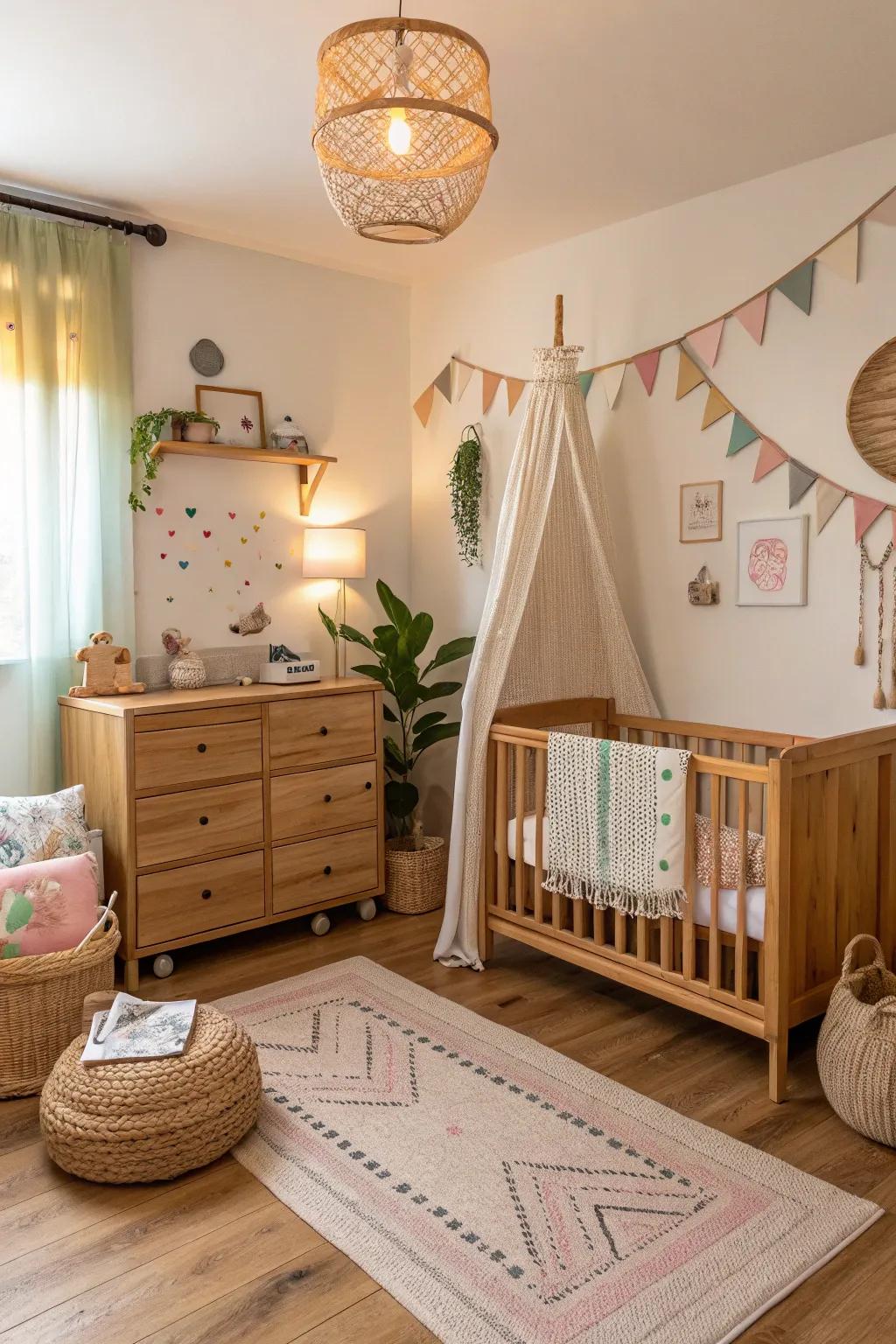 Natural timber touches add warmth and texture.
