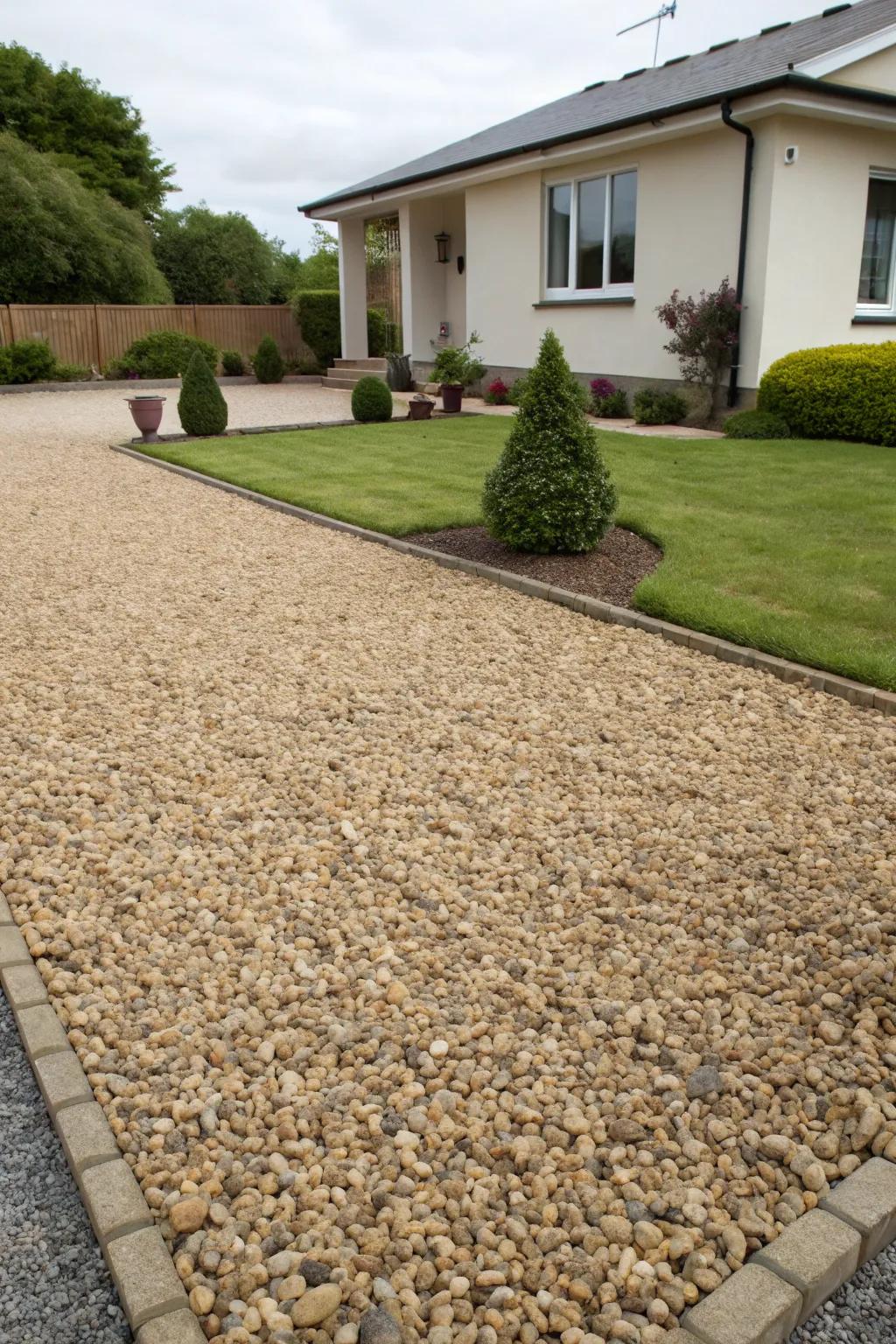 Uniform stone color brings harmony to the landscape.