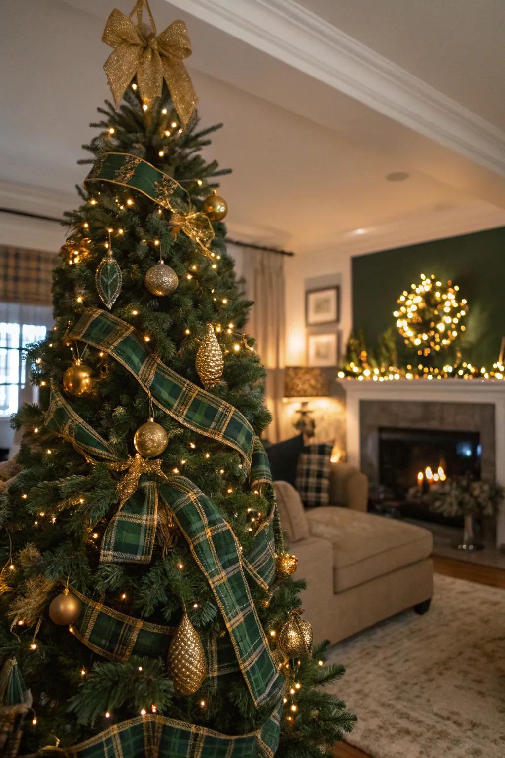 Plaid patterns lending warmth to the design