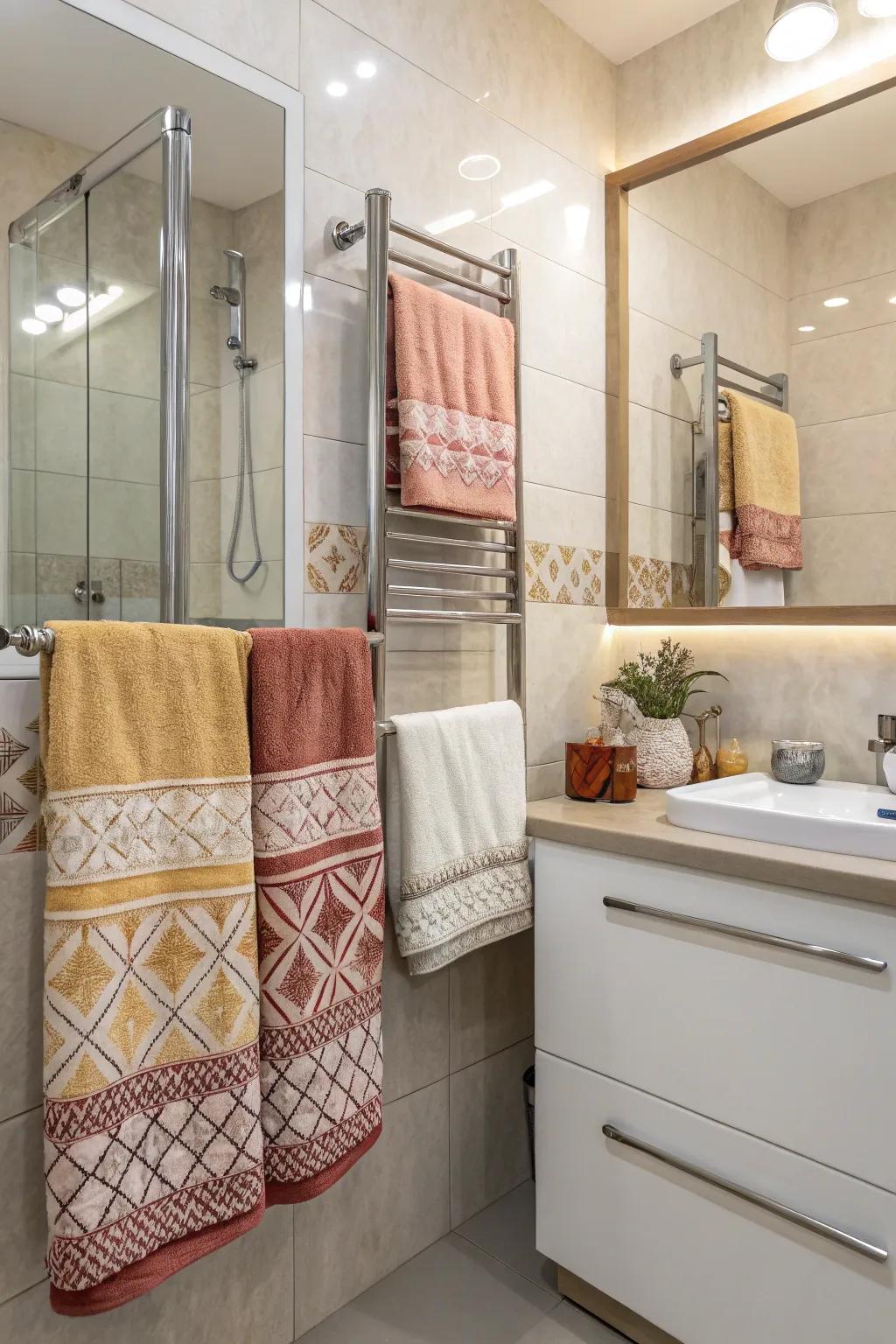 Seasonal themes keep your bathroom decor fresh.