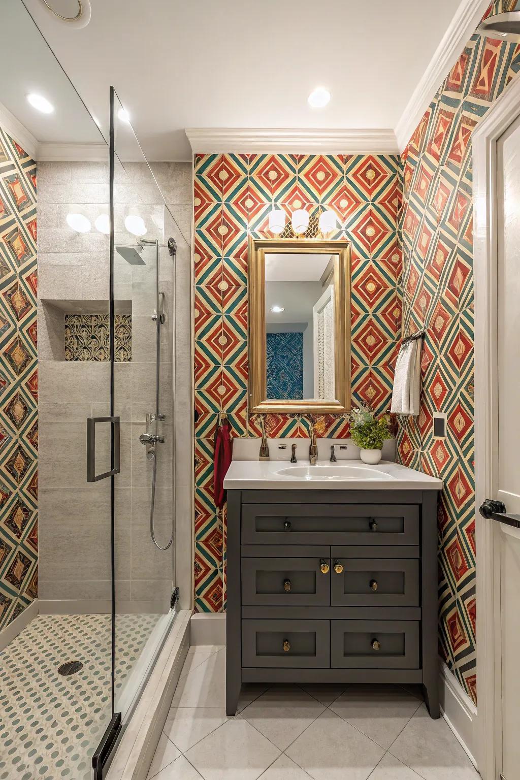 Wallpaper can turn walls into art.