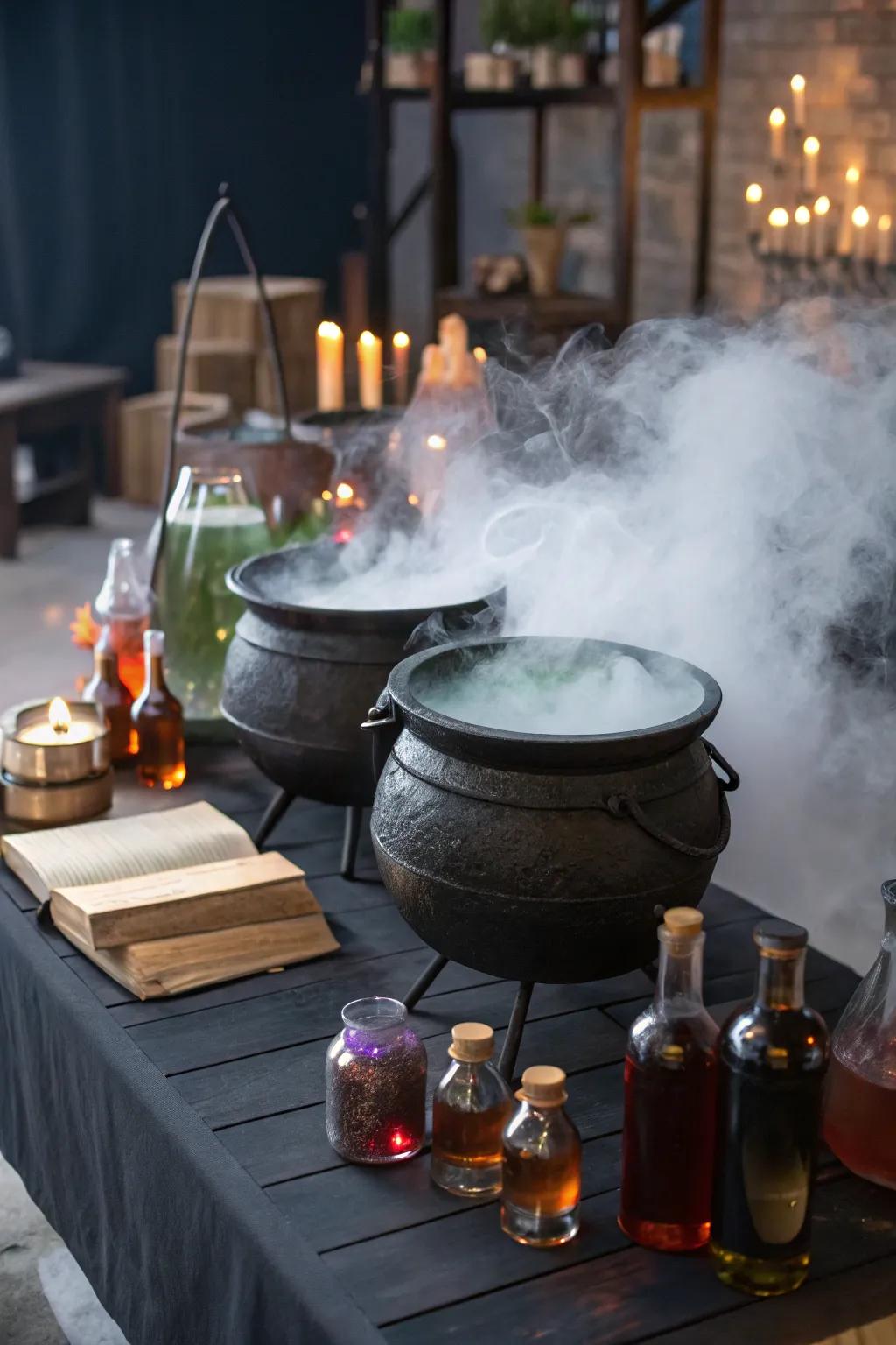 A magic potion corner adds a magical element to your decor.