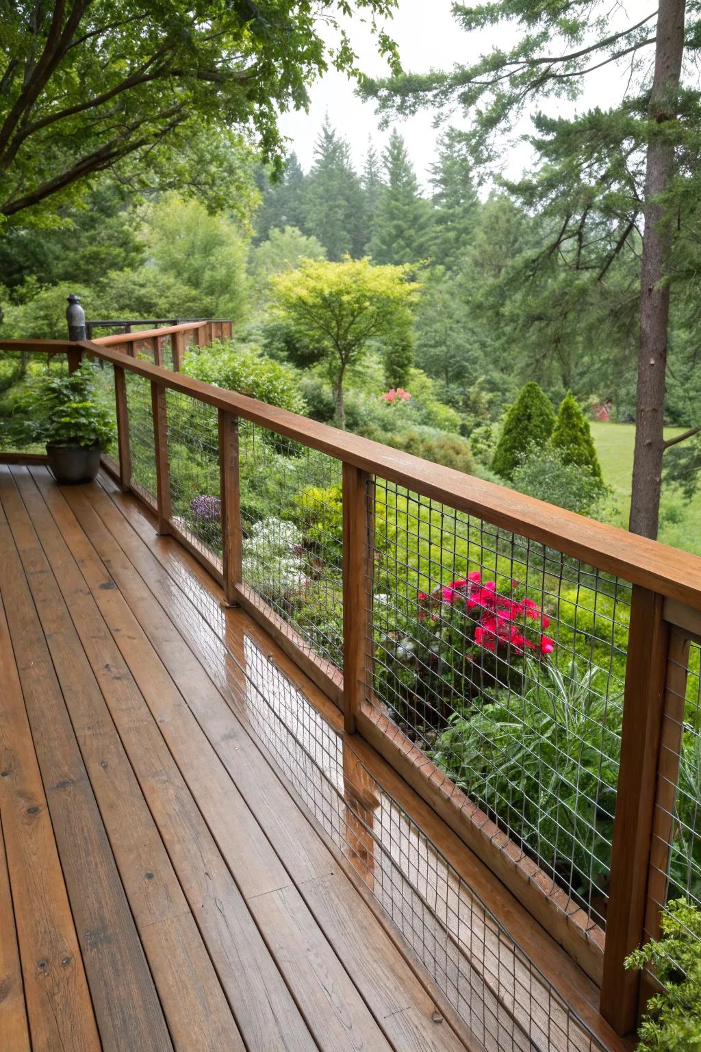 Natural tints offer an eco-conscious and harmonious deck look.