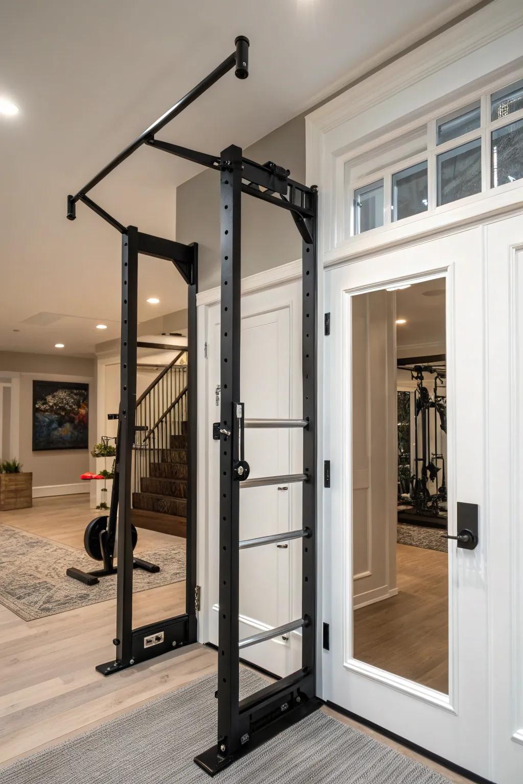 Chin-up fixture: Simplified strength enhancement.