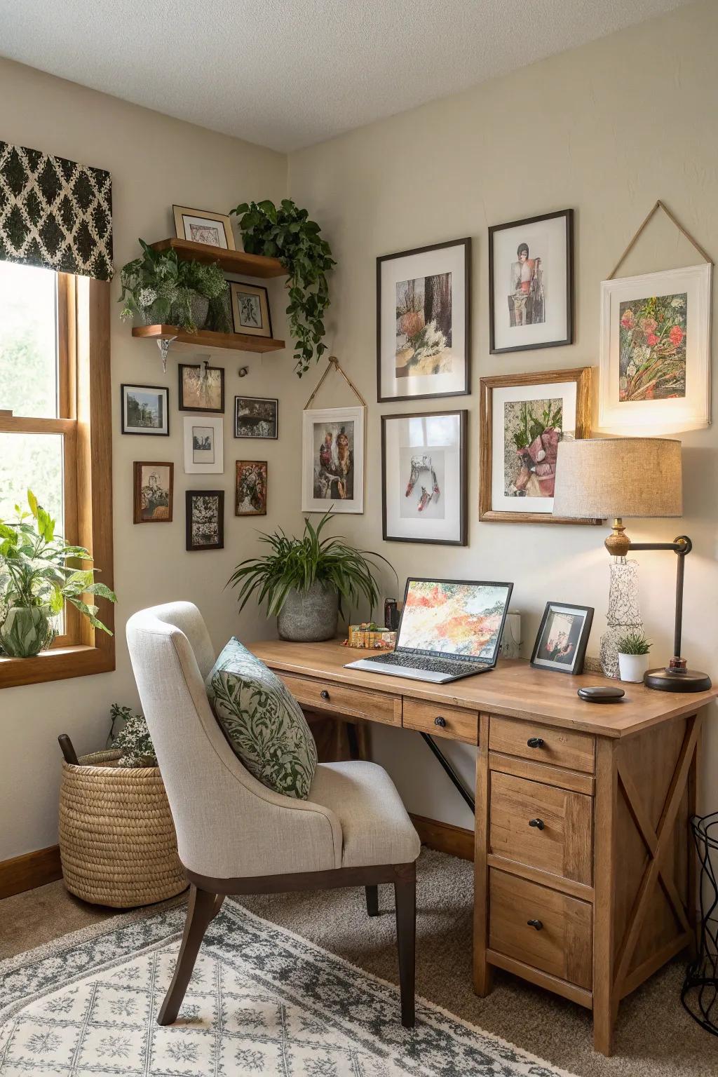 Individual style changes your workspace into an individual safe house.