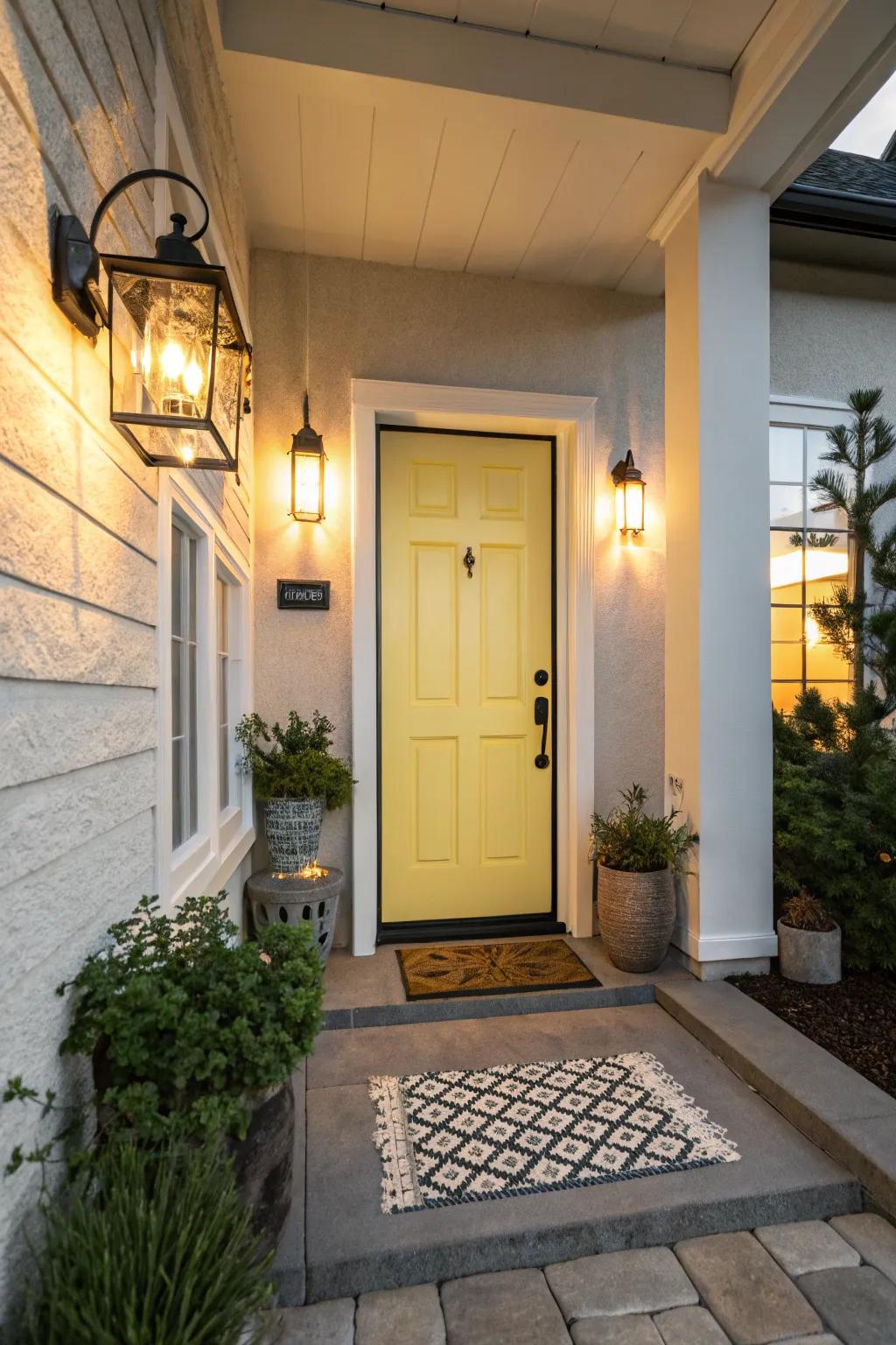 An entryway upgraded to create an excellent first impression.