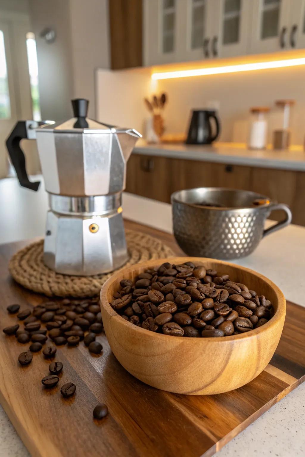 A coffee set that starts the day right.