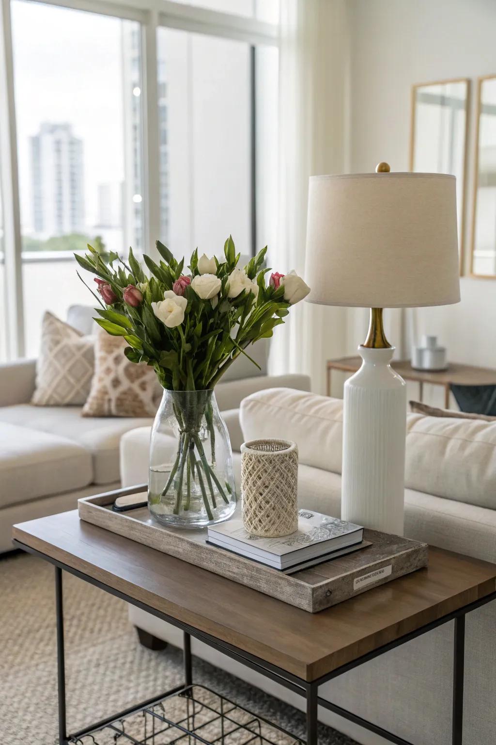 Minimalist decor can be both simple and chic.