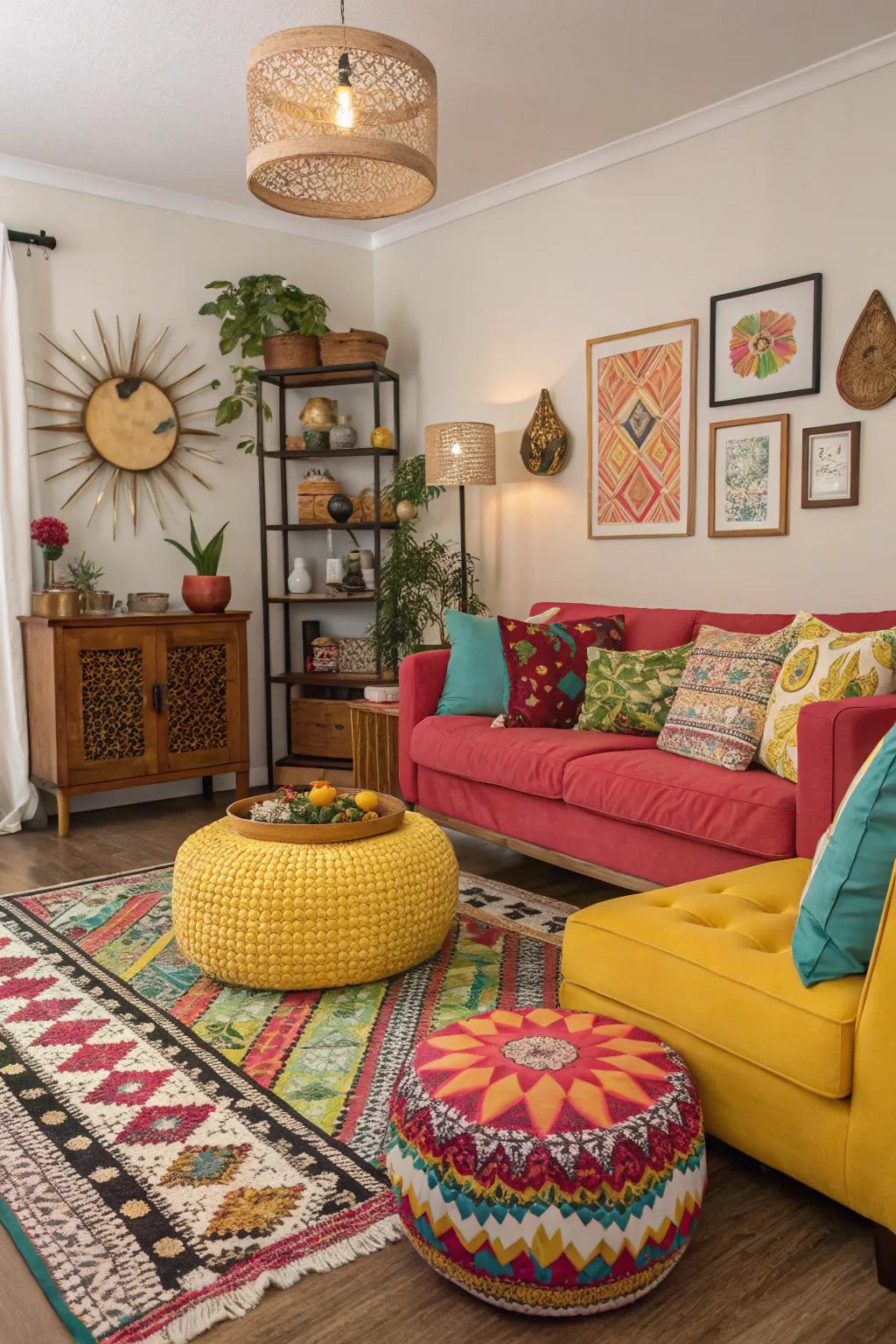 Whimsical elements add surprise and playfulness to the decor.