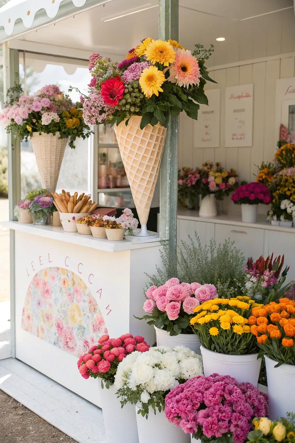 Flower details bring a fresh look to your decor.