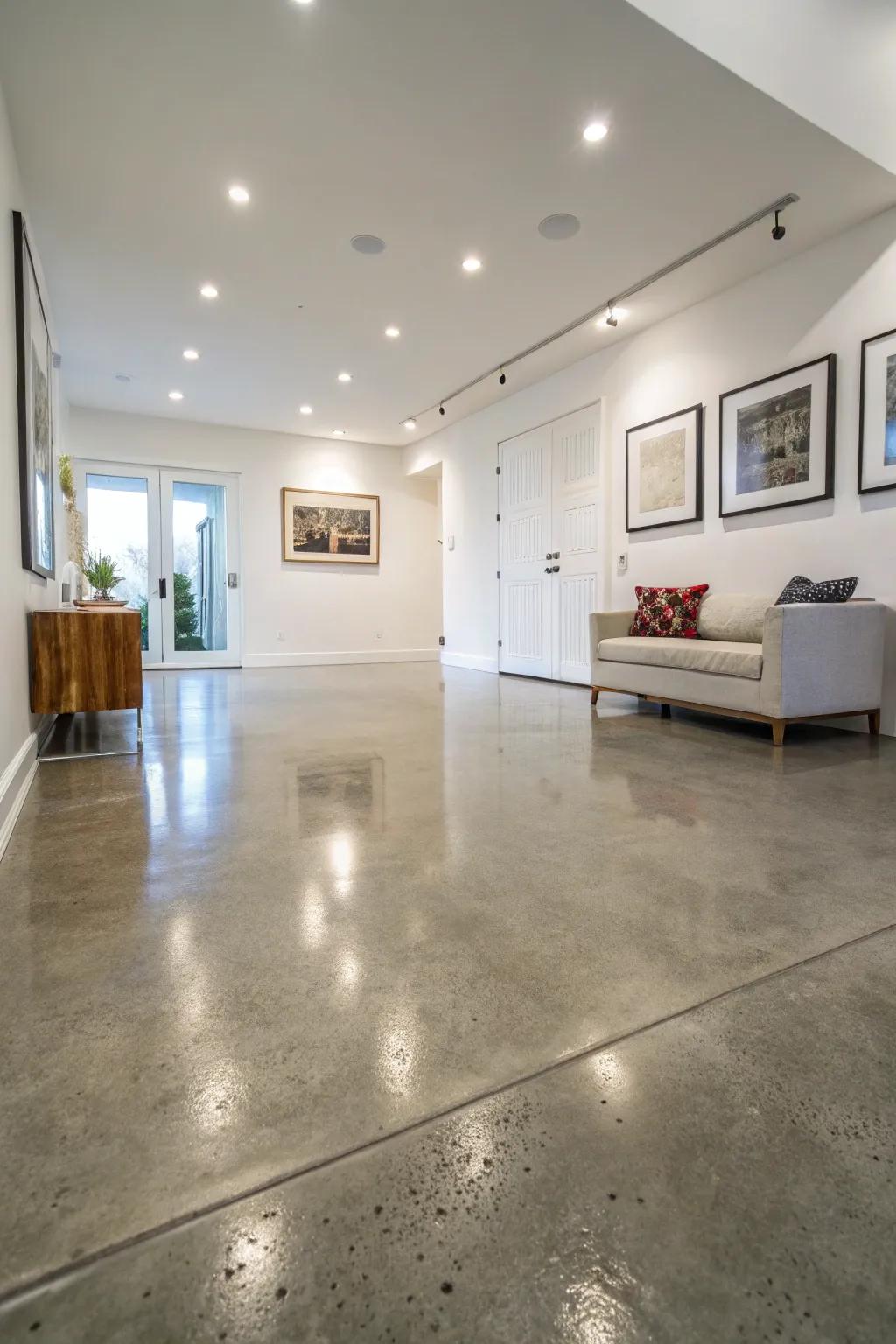 Microtopping creates a fresh canvas for design.