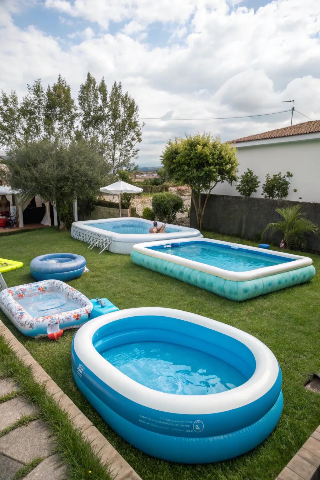 A creative multi-pool arrangement for varied pleasure.