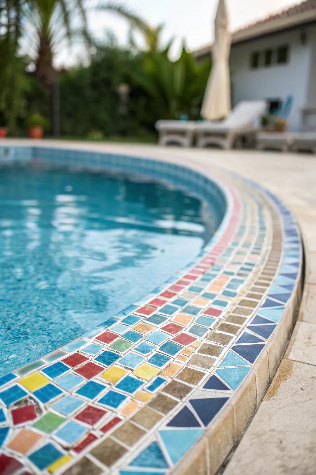 Mosaic tiles bring a burst of color and personality.