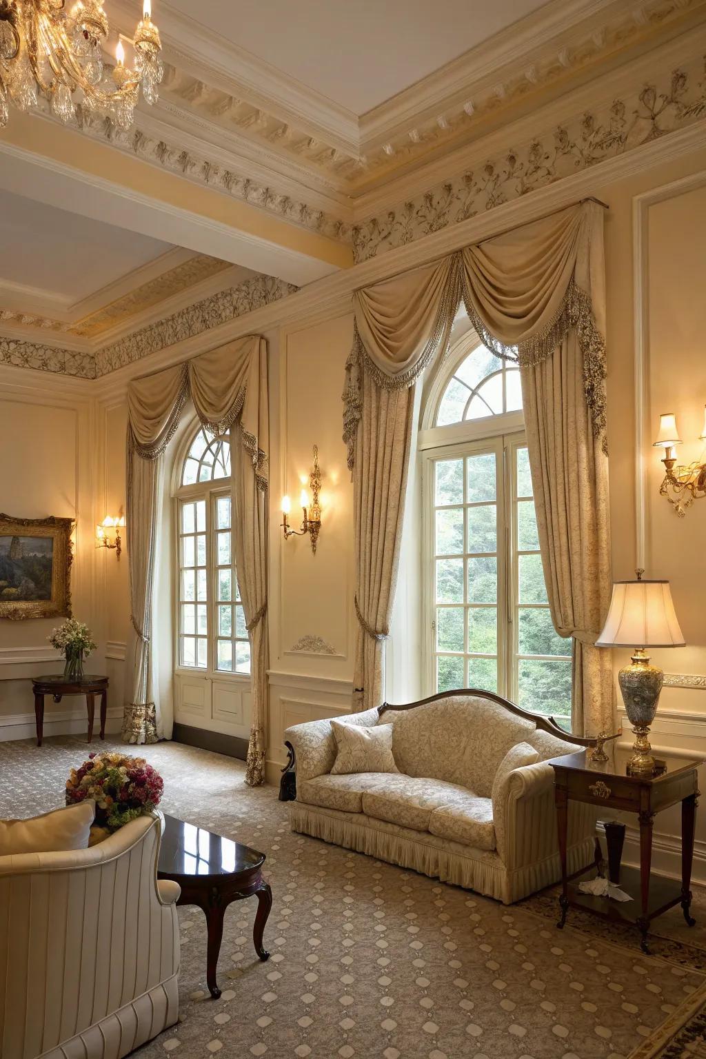 Cream frames provide subtle sophistication and warmth.