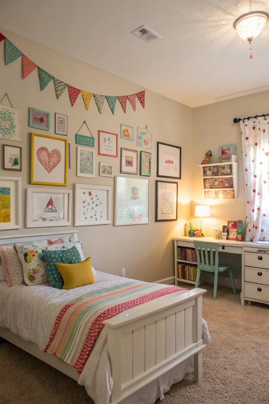 DIY decor that personalizes the space with creative flair.