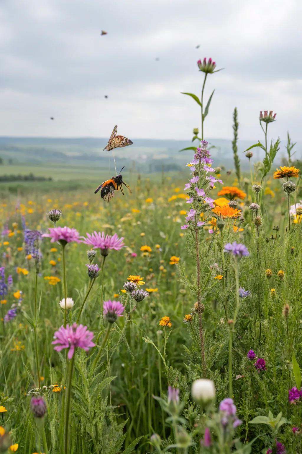 A wild bloom patch can bring life and color to your garden.