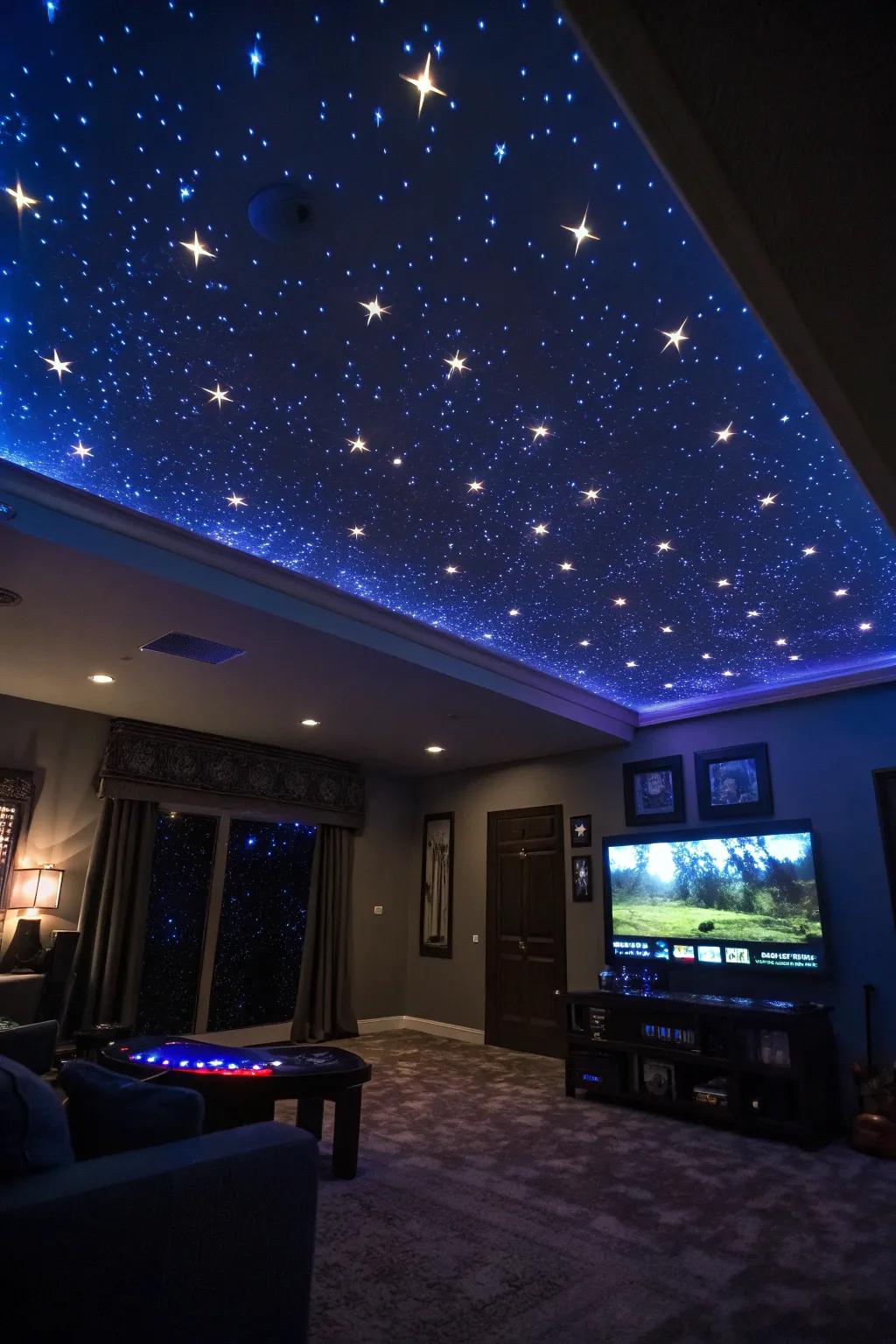 Enchant your gaming nights with a starry ceiling.