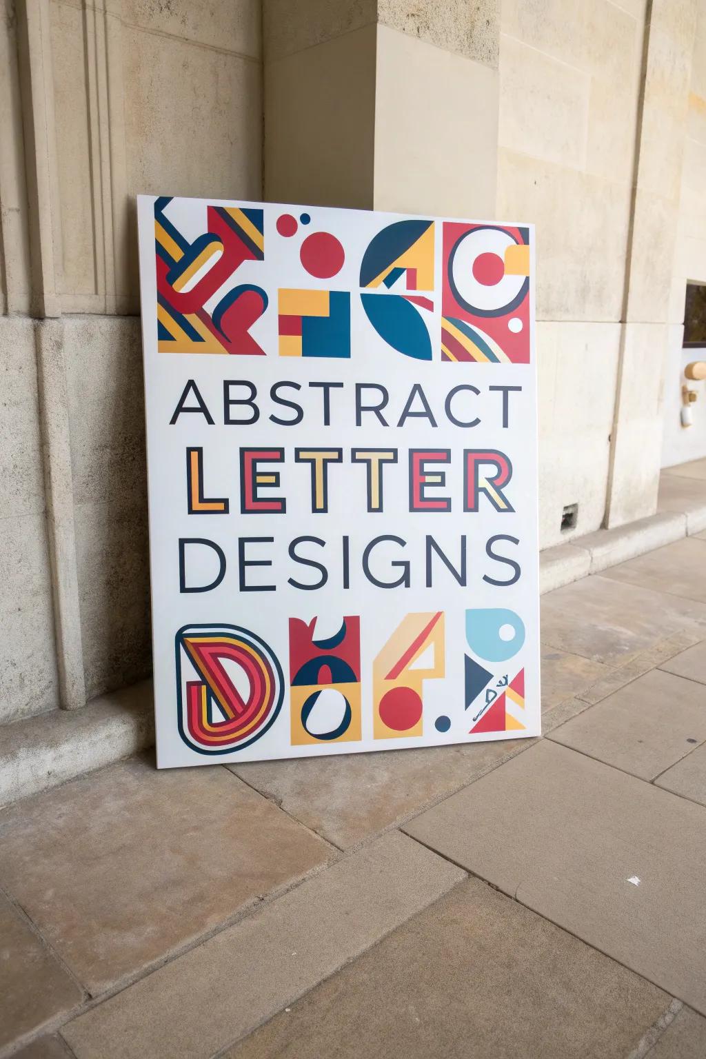 Conceptual letters push the boundaries of traditional typography.