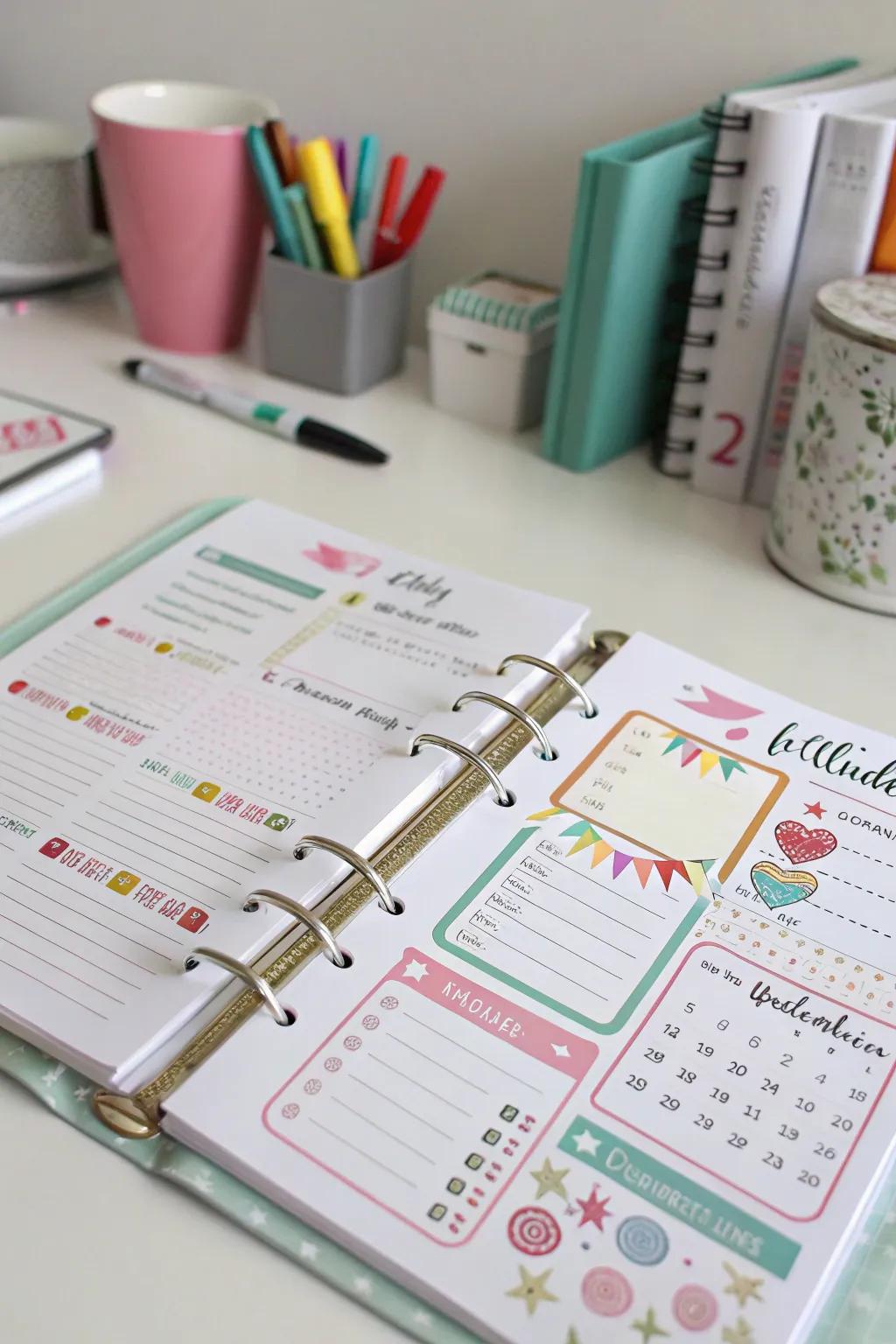 A birthdays and presents organizer to remember and schedule special dates.