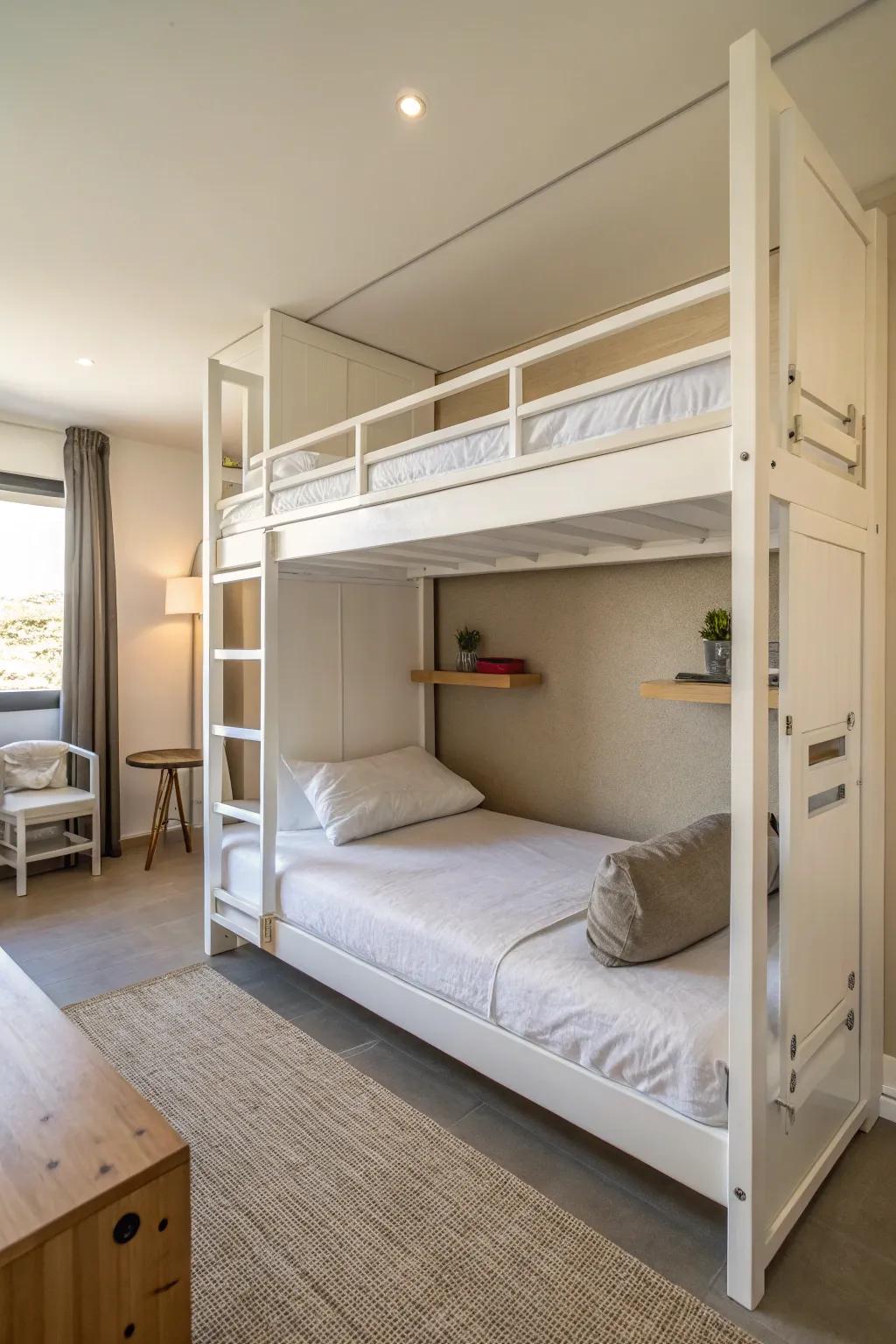 Minimalist designs create open and uncluttered spaces.