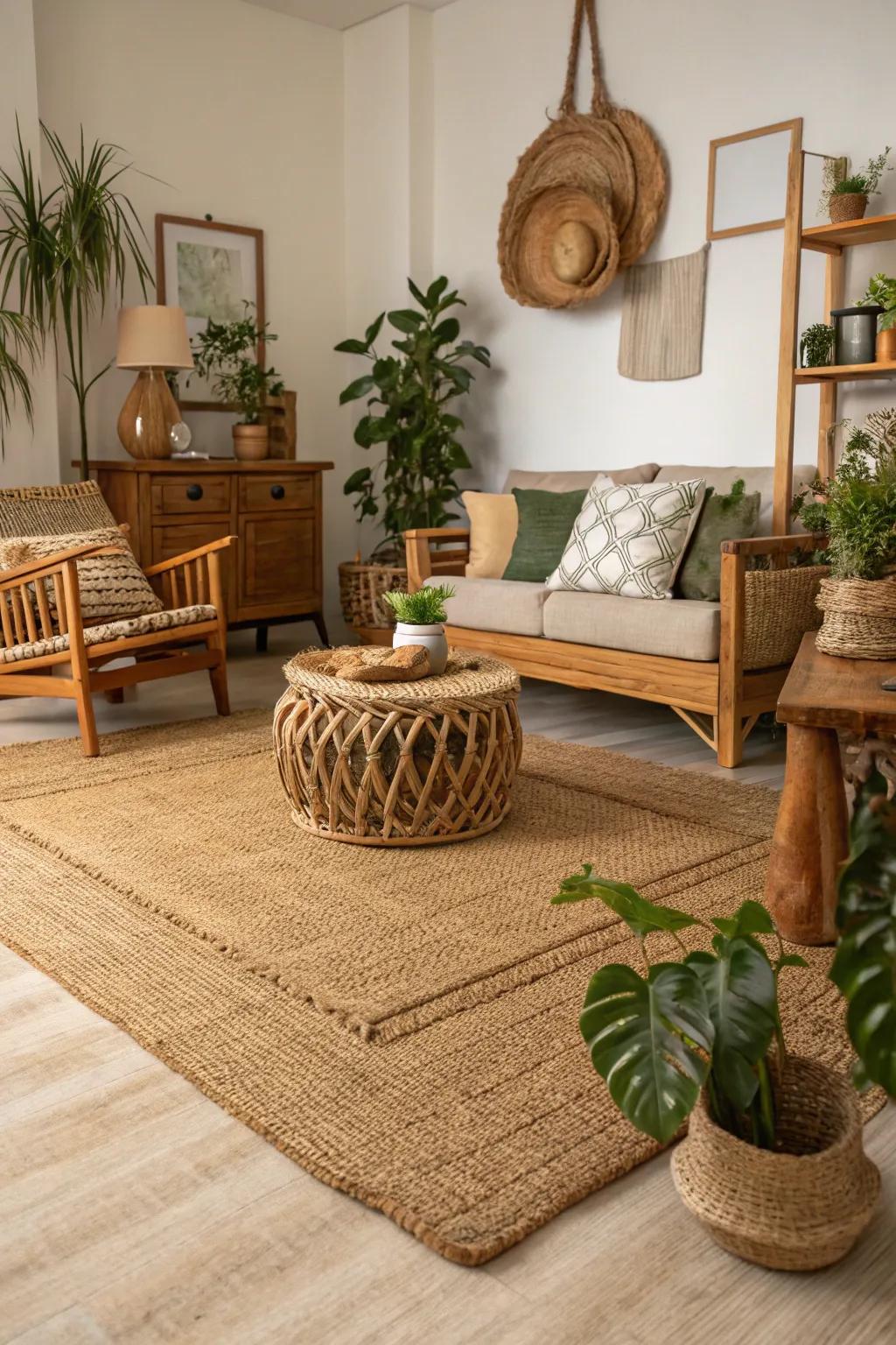 Eco-friendly carpets combine style with sustainability.