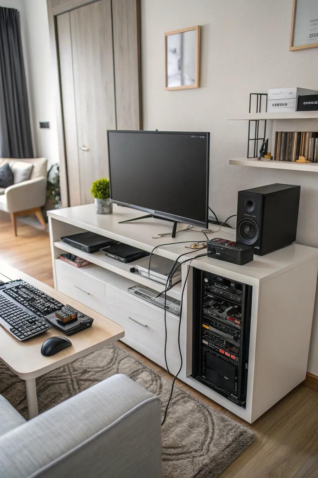 Good cable management enhances the visual appeal of your setup.