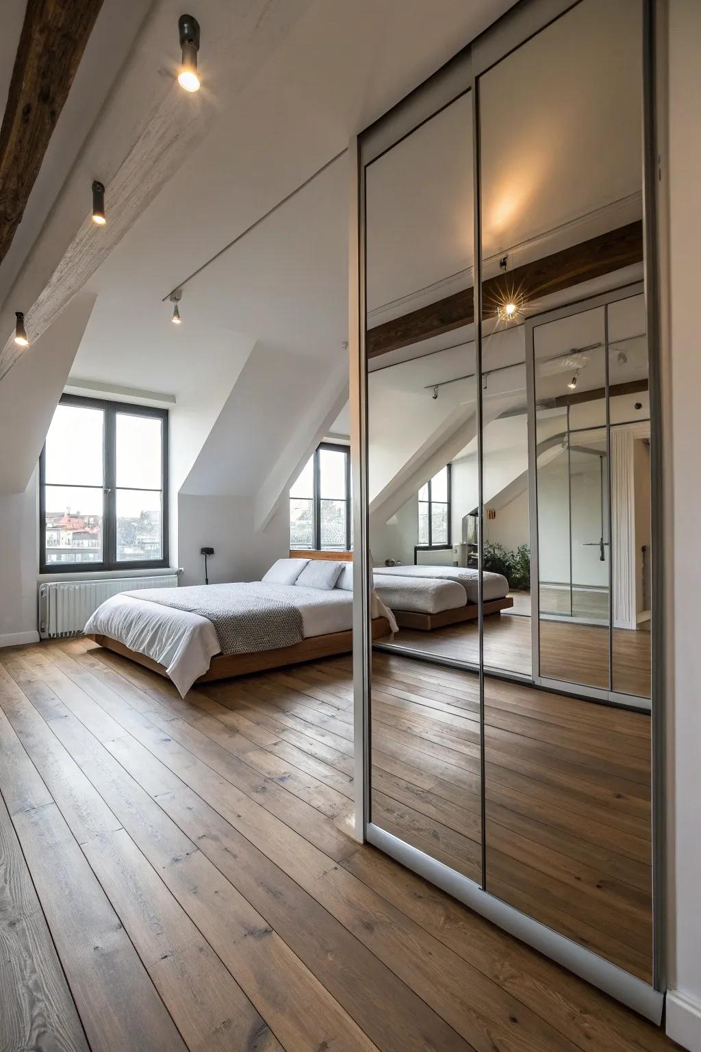 Enhance your space through reflective mirrors.