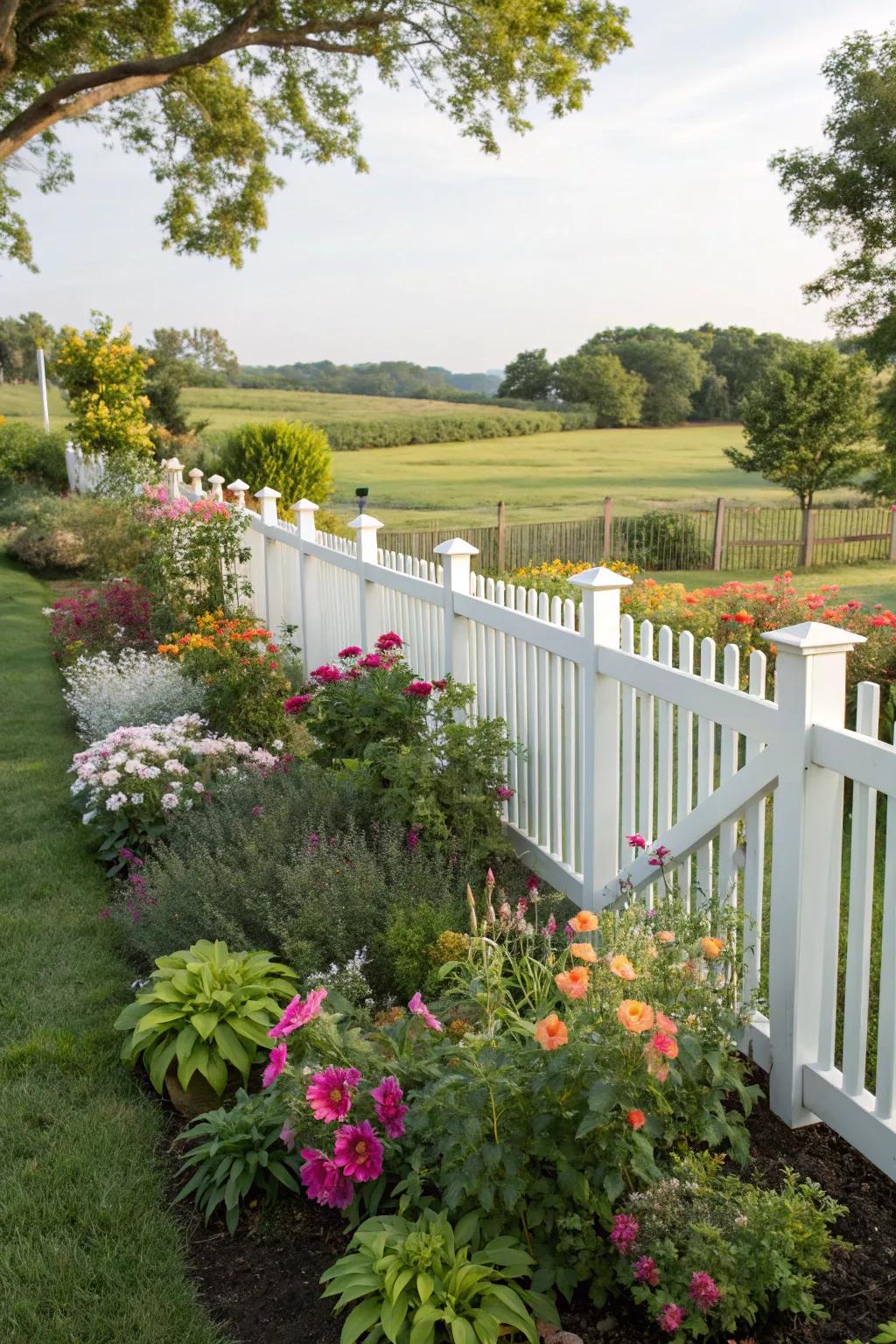 Choose a PVC fence for a stylish, low-maintenance option.