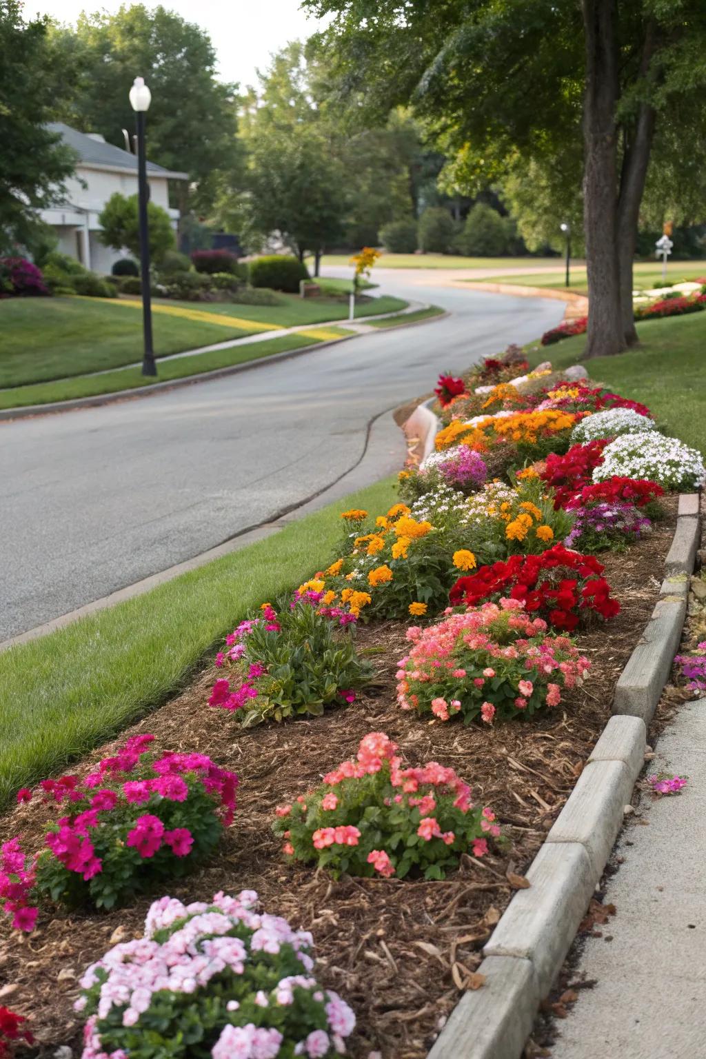 Eco-friendly mulching improving plant health.