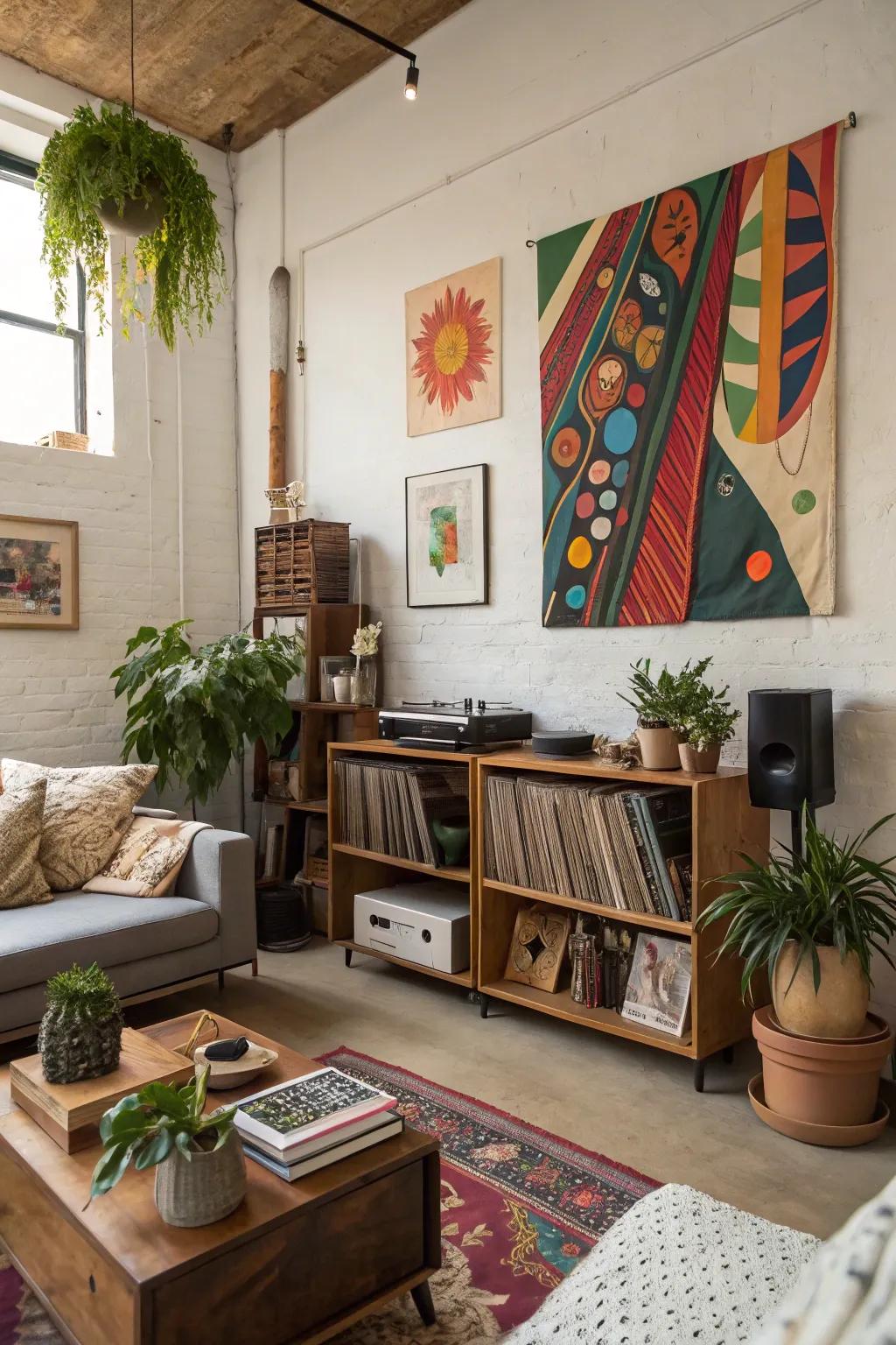 Turn your loft into a reflection of yourself through tailored decor and artistry.