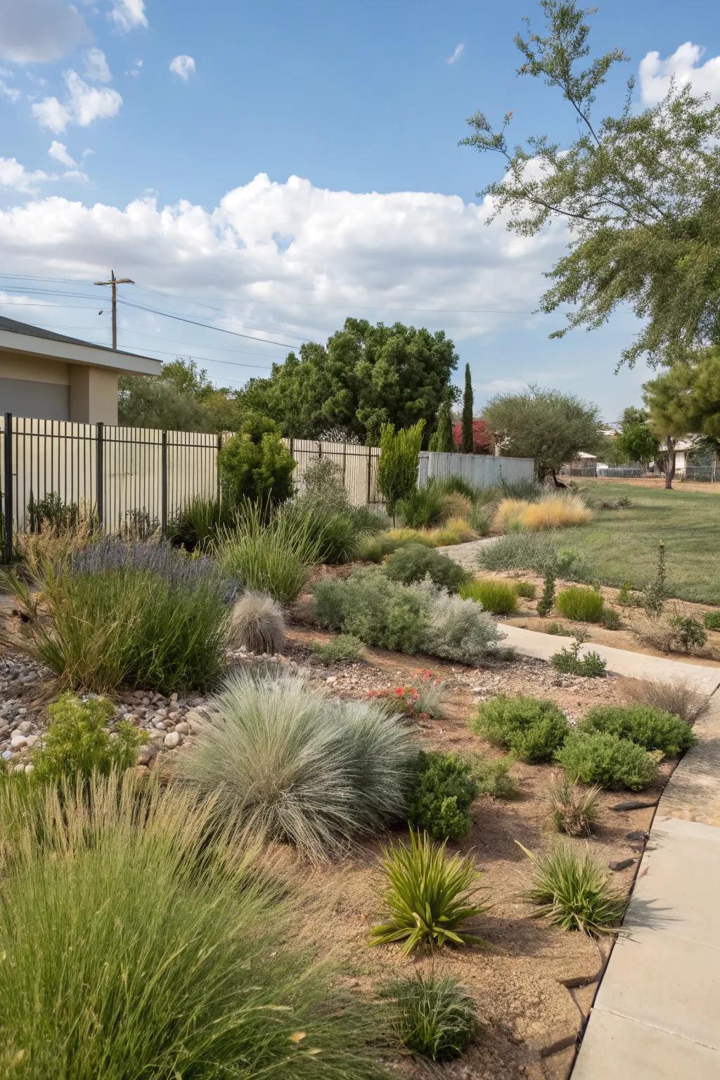 Native plants are sustainable and easy to care for.
