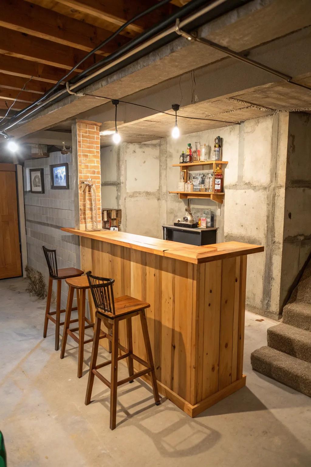 A home drink station for stylish entertaining.