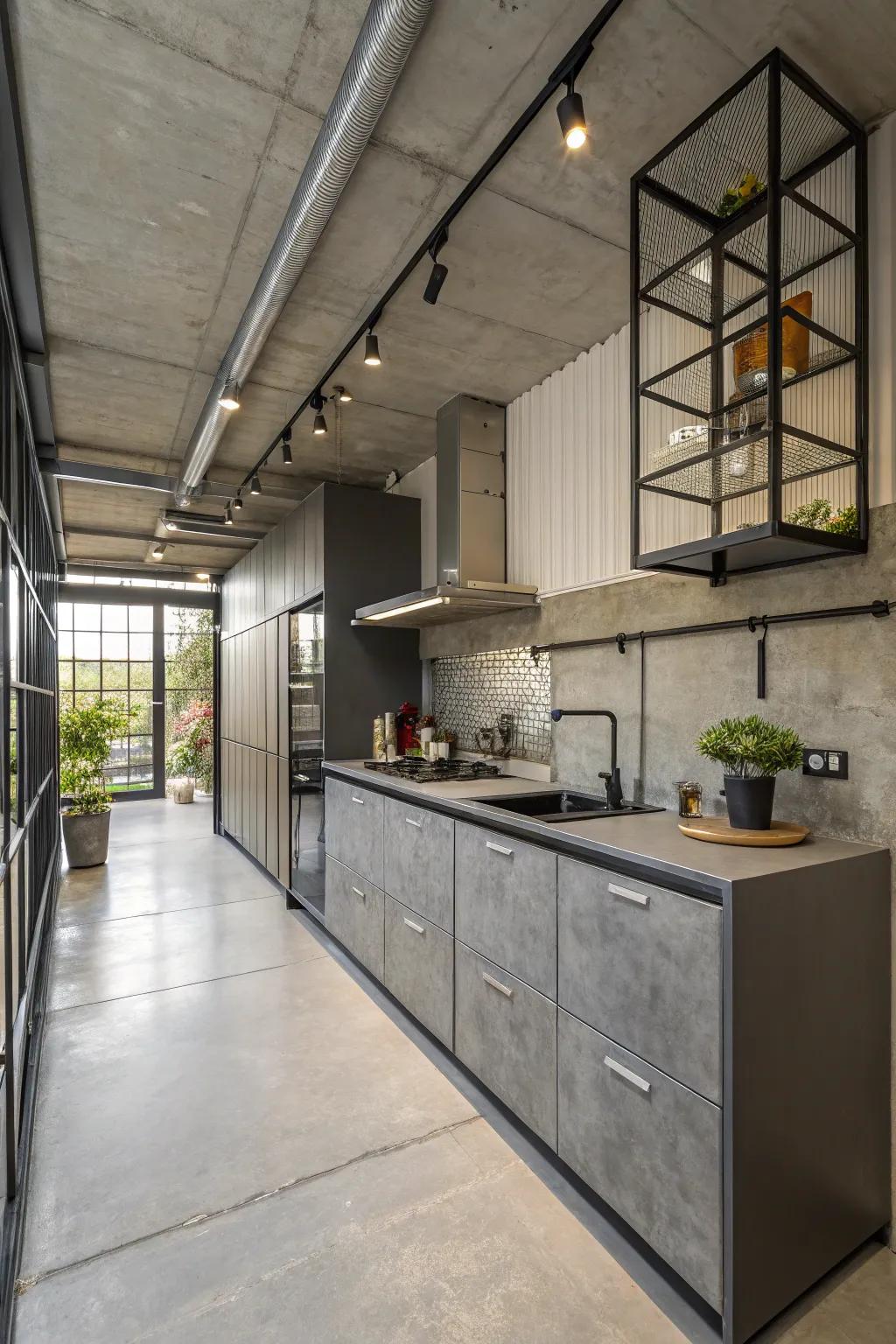 Embrace modern appeal through industrial design components.