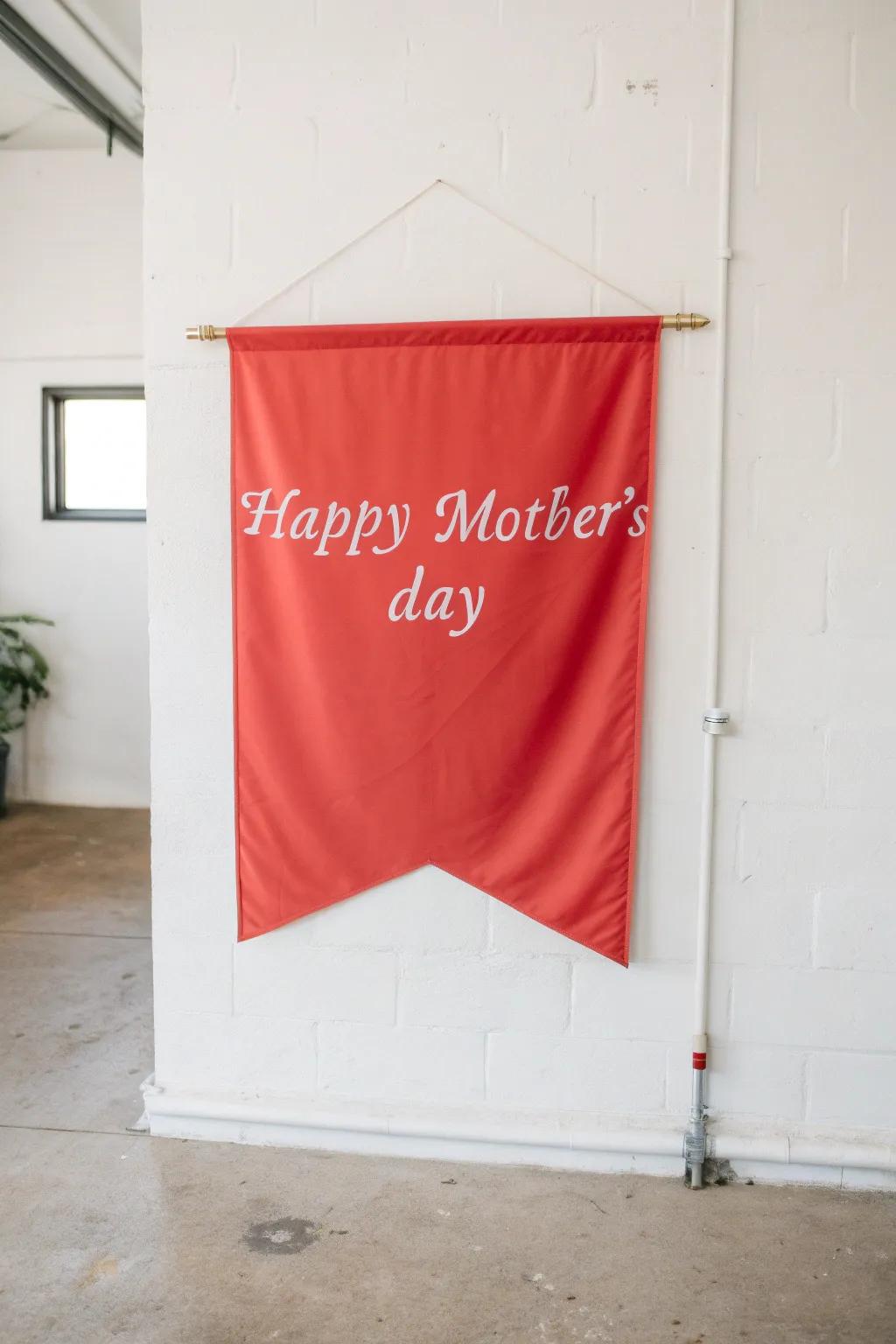 Make it personal with a custom Mother's Day banner.