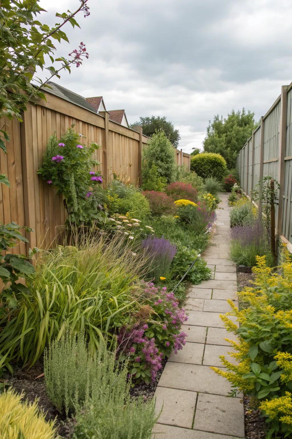 Tiering plants conjures the illusion of depth and abundance.