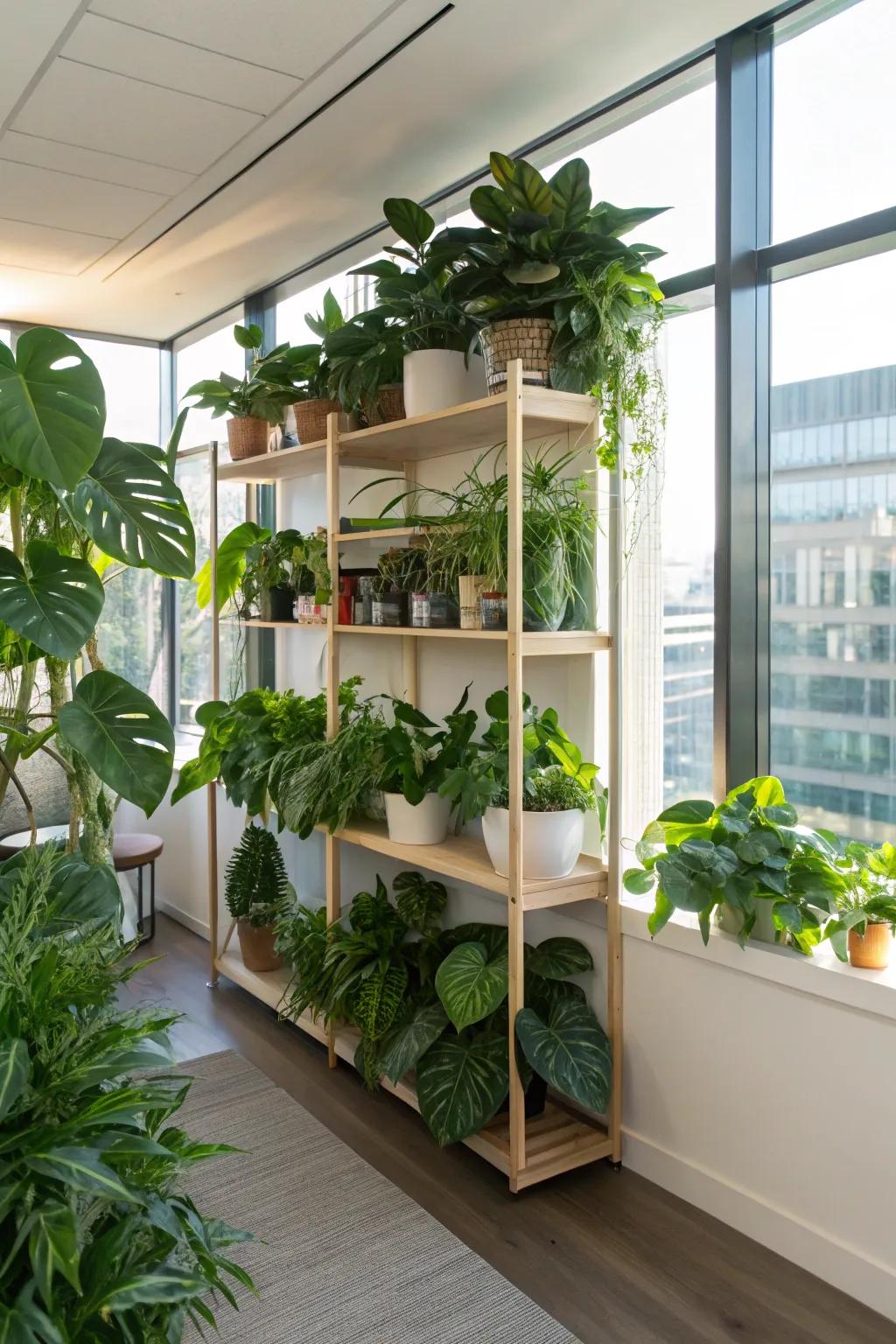 Nook flora expanses fashion a stimulating and natural office atmosphere.