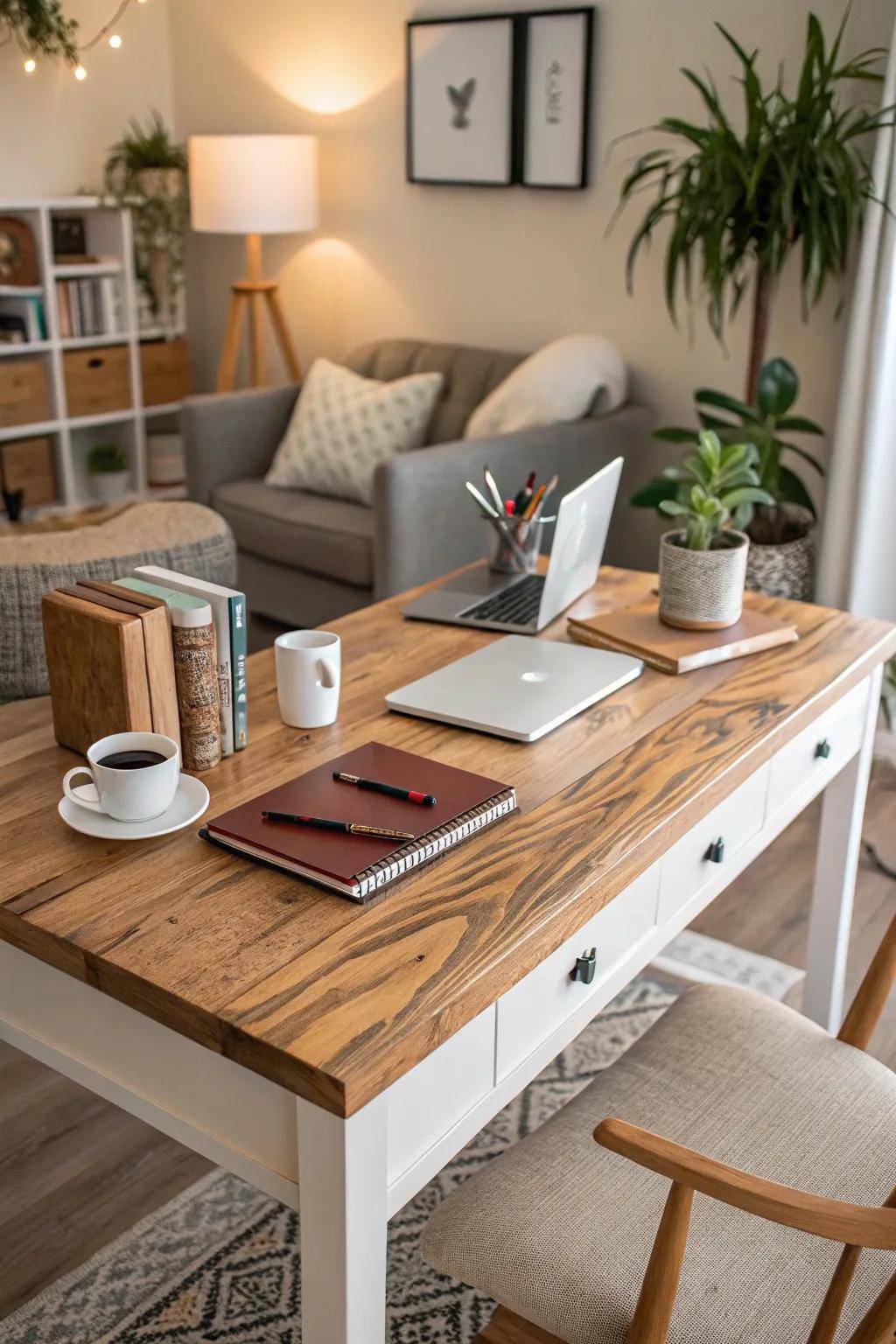 Craft your own ideal workspace with a DIY desk.