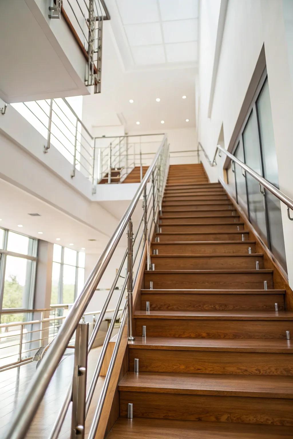 Timber and metal unite for a textured, contemporary aesthetic.