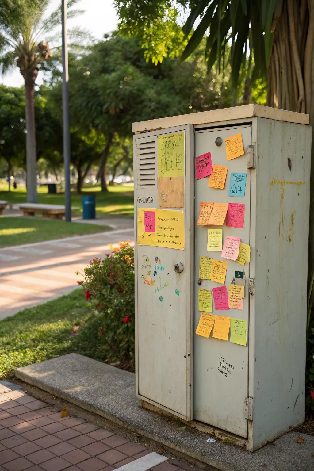 Stay organized with a handy mini memo board.