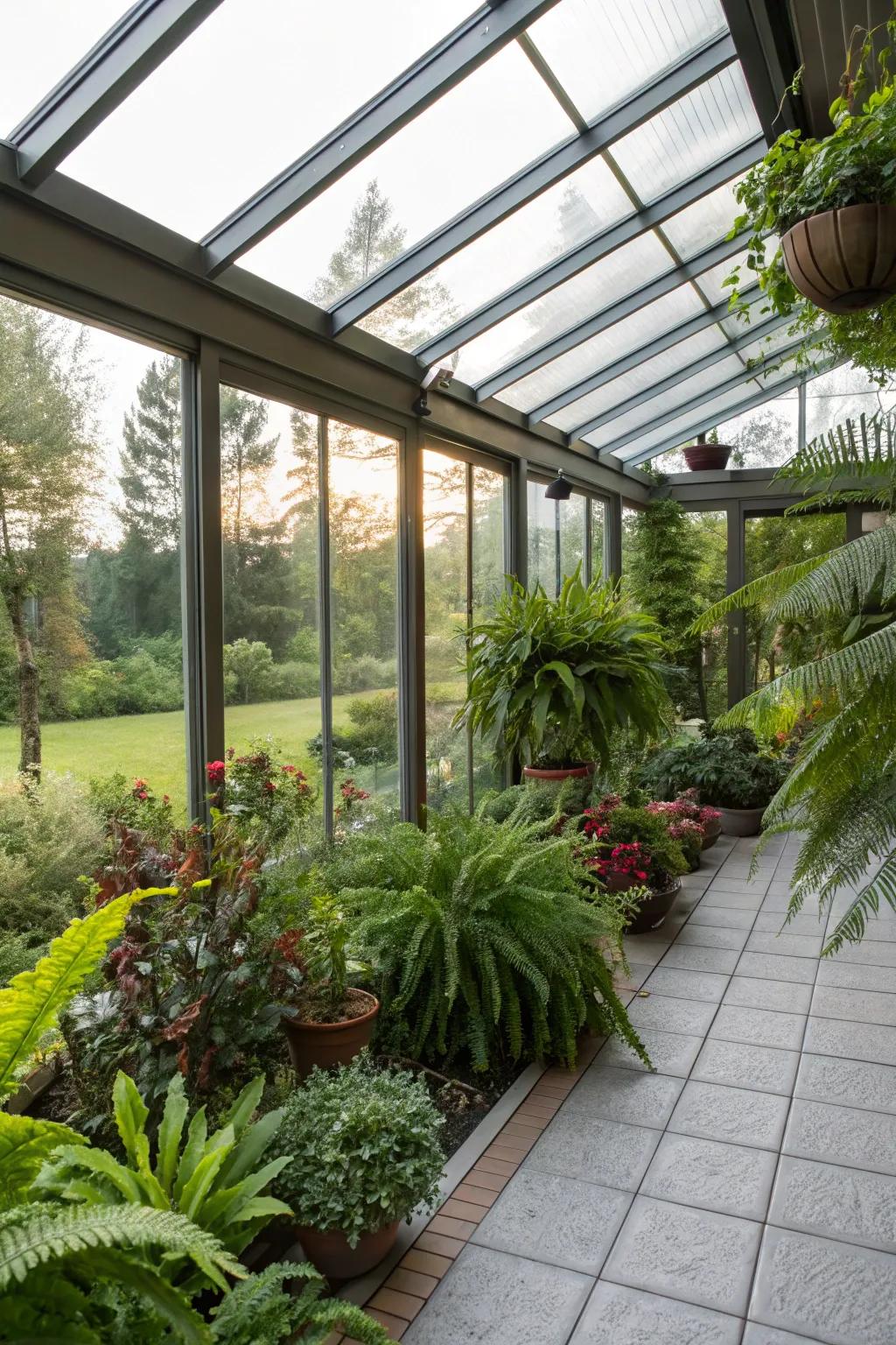 Make a green getaway in your patio area.