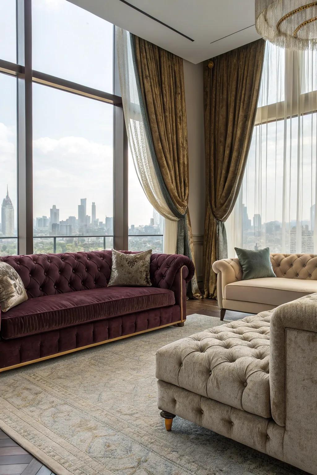 Textiles add warmth and softness.