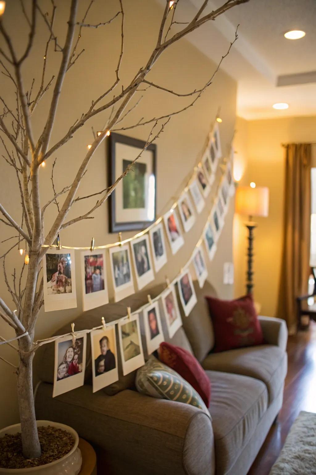 A family heritage display celebrating ancestry.