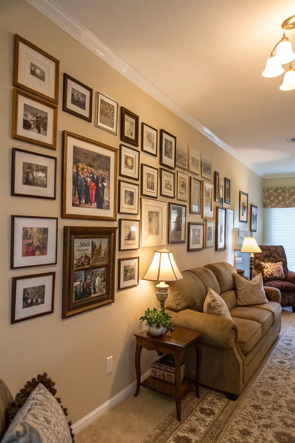 Chronological arrangement results in a captivating pictorial narrative.