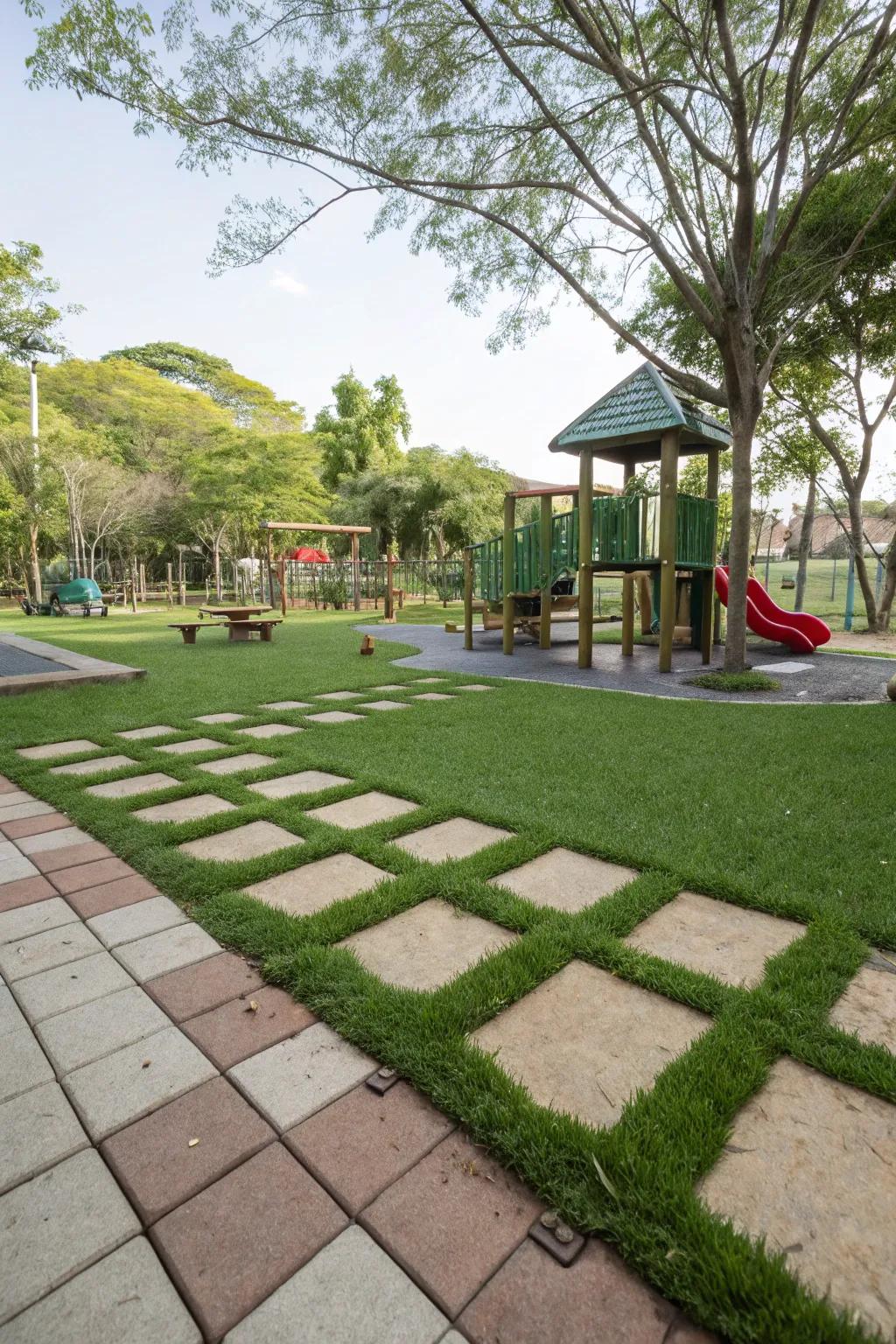 GreenLife grass pavers merge the beauty of grass with resilience.