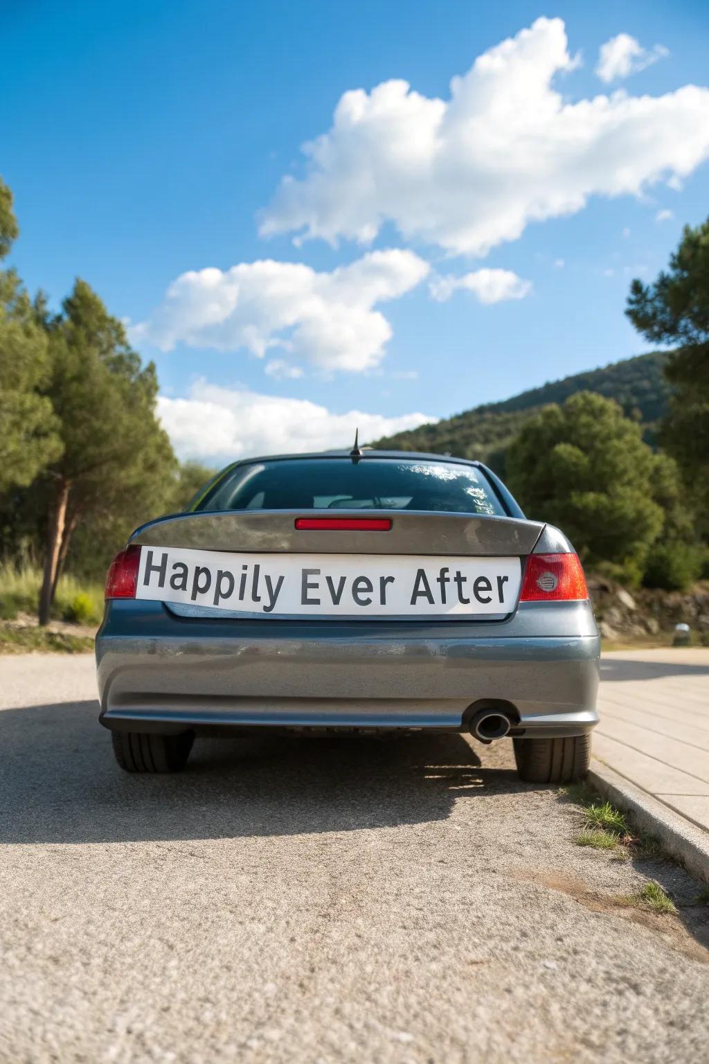 A custom license plate makes a unique and personal statement.